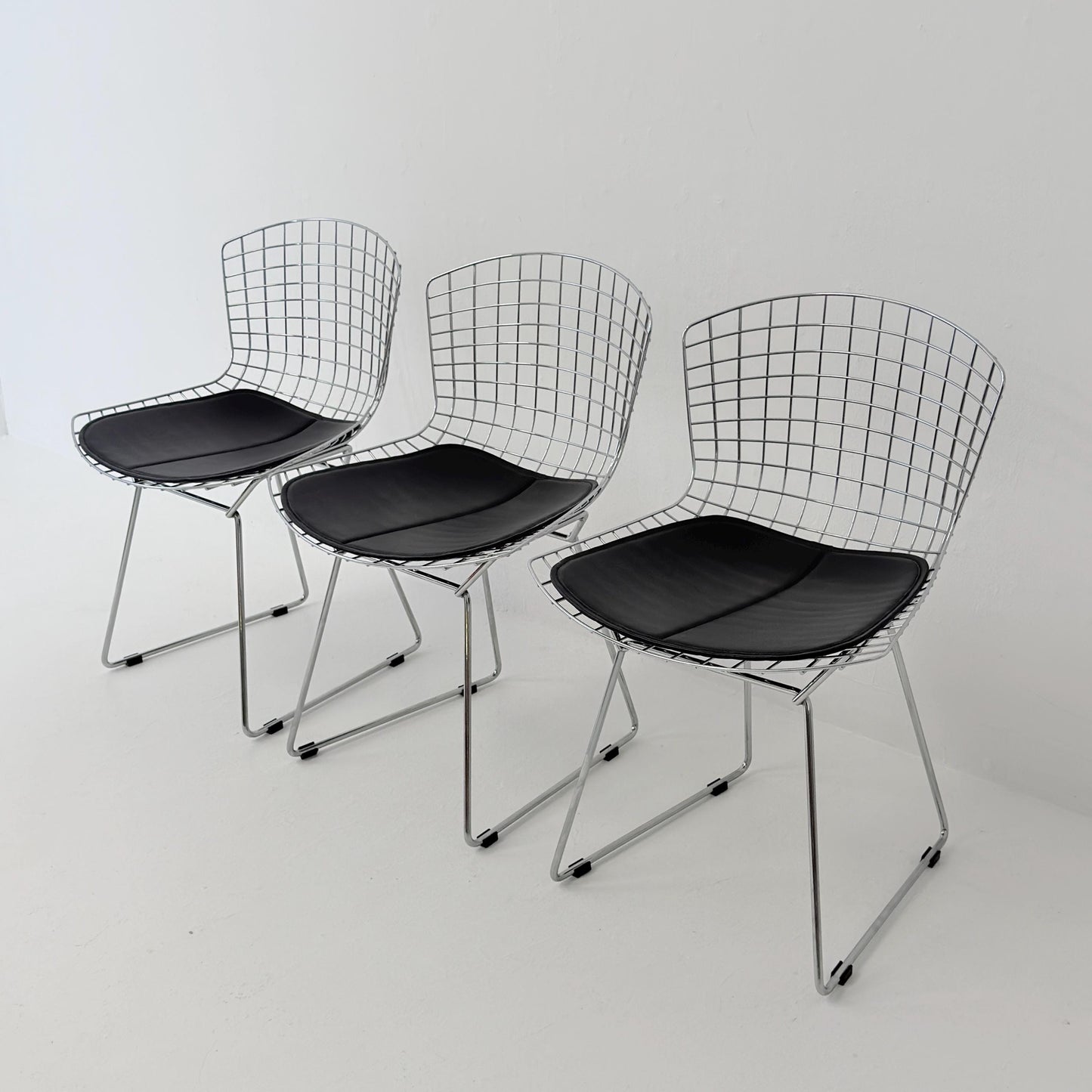 1 of 3 Mid Century Wire Chrom side Chair by Harry Bertoia , 1980s Germany