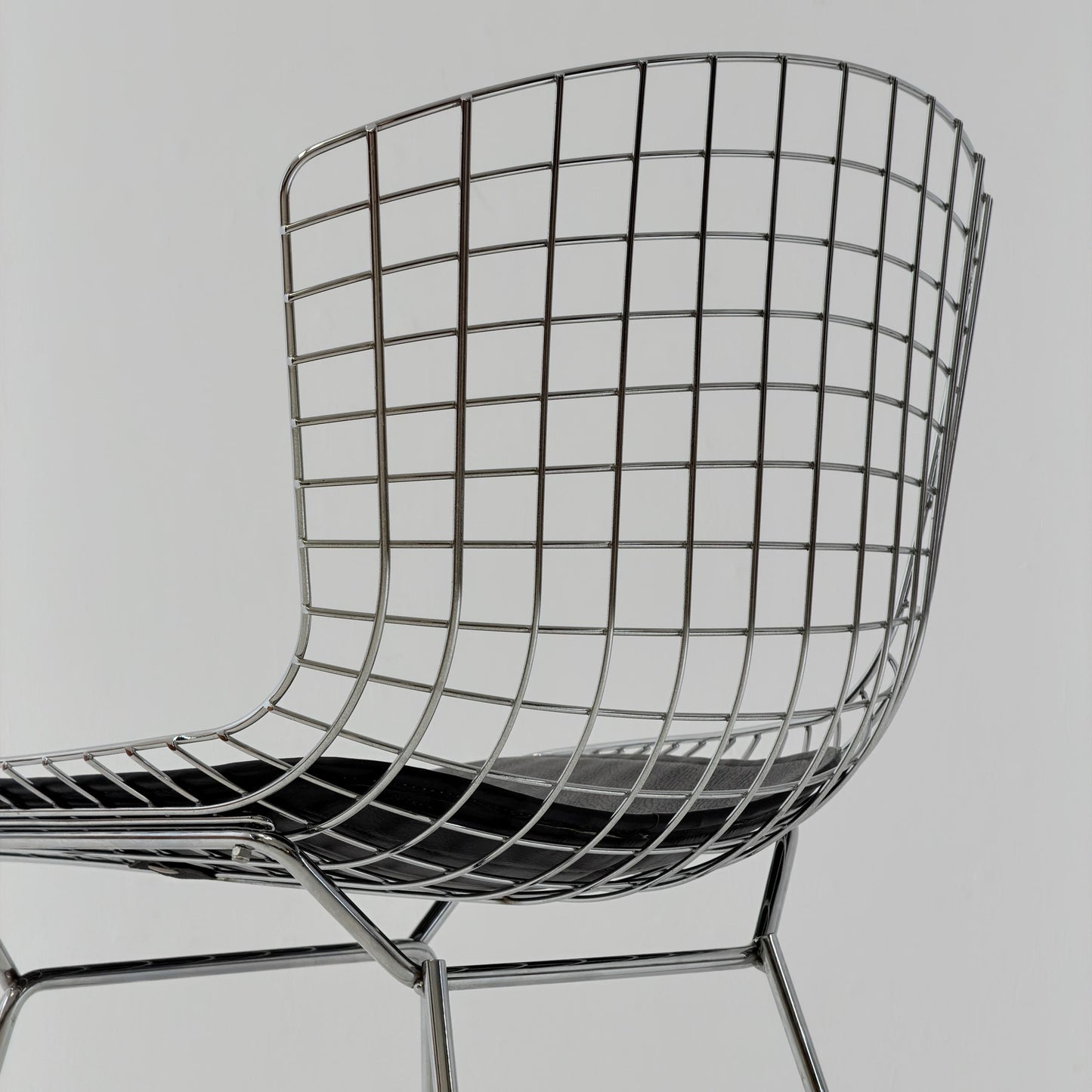 1 of 3 Mid Century Wire Chrom side Chair by Harry Bertoia , 1980s Germany