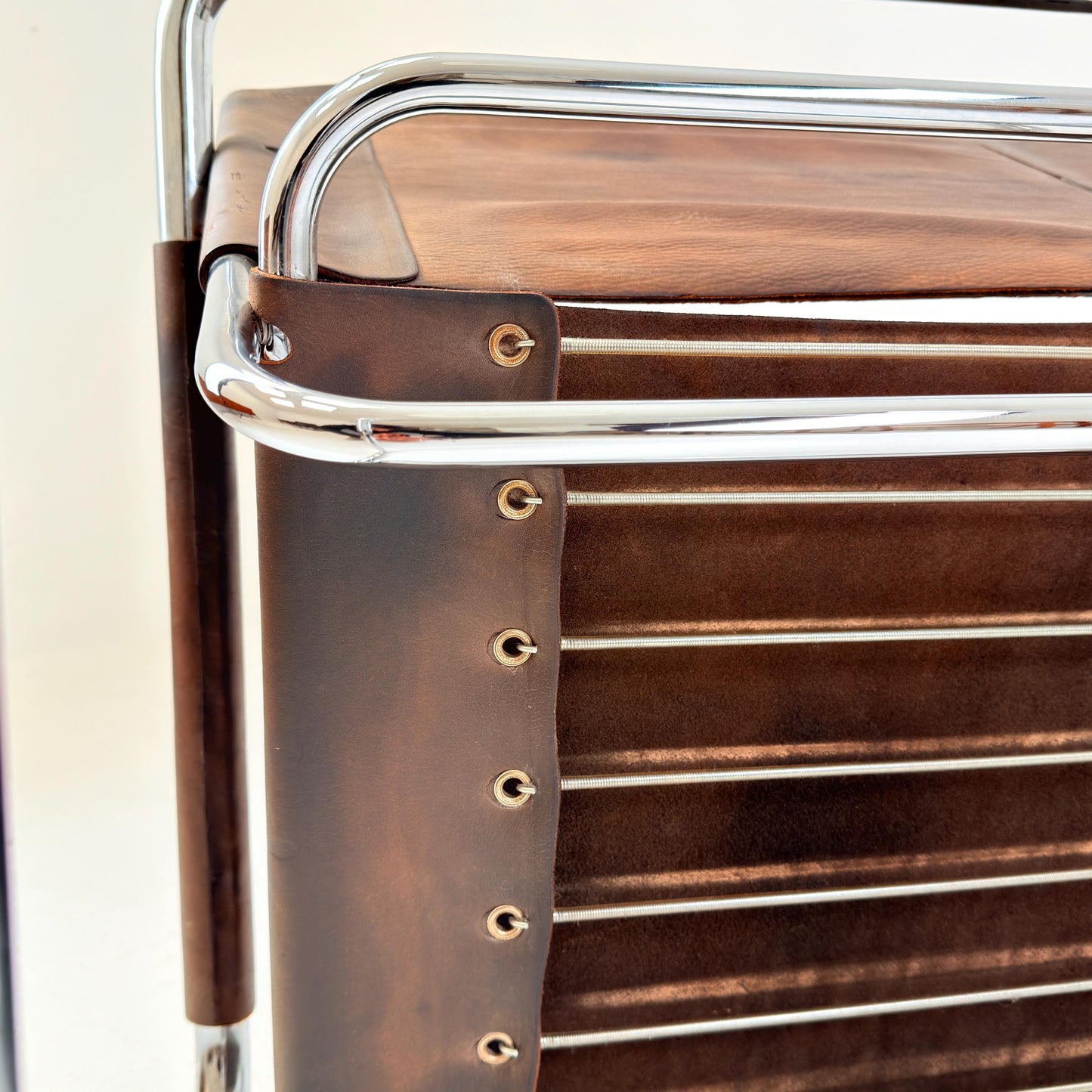 Rare Mid Century Rondo Cantilever Lounge Armchair by Heinrich Pfalzberger – Chocolate Brown Leather, Swiss Design 1960s,
