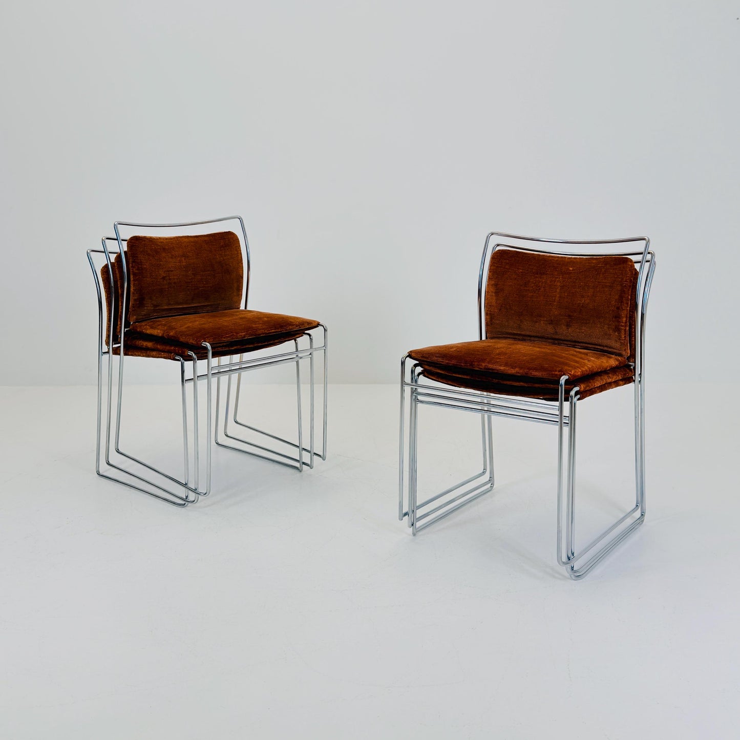 Set of 6 Mid century Tulu Dining Chairs by Kazuhide Takahama for Simon Gavina, Italy 1970s