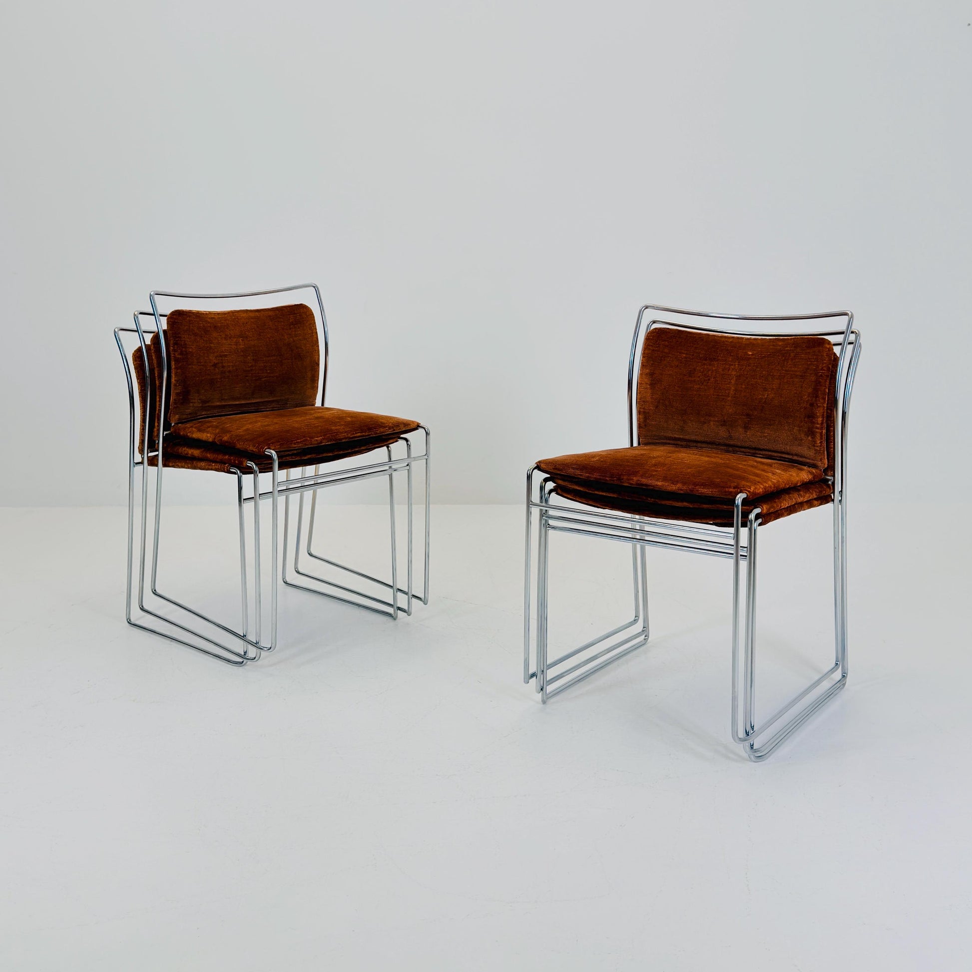 Set of 6 Mid century Tulu Dining Chairs by Kazuhide Takahama for Simon Gavina, Italy 1970s