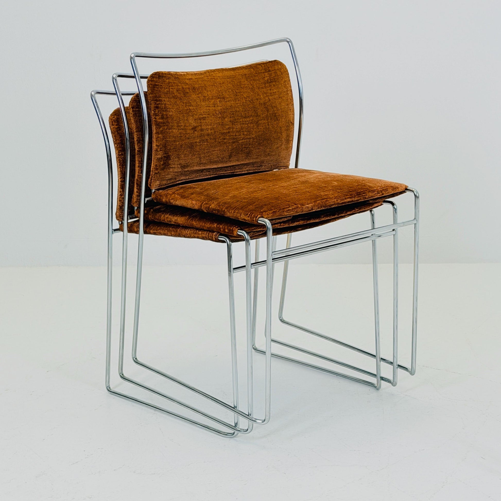 Set of 6 Mid century Tulu Dining Chairs by Kazuhide Takahama for Simon Gavina, Italy 1970s