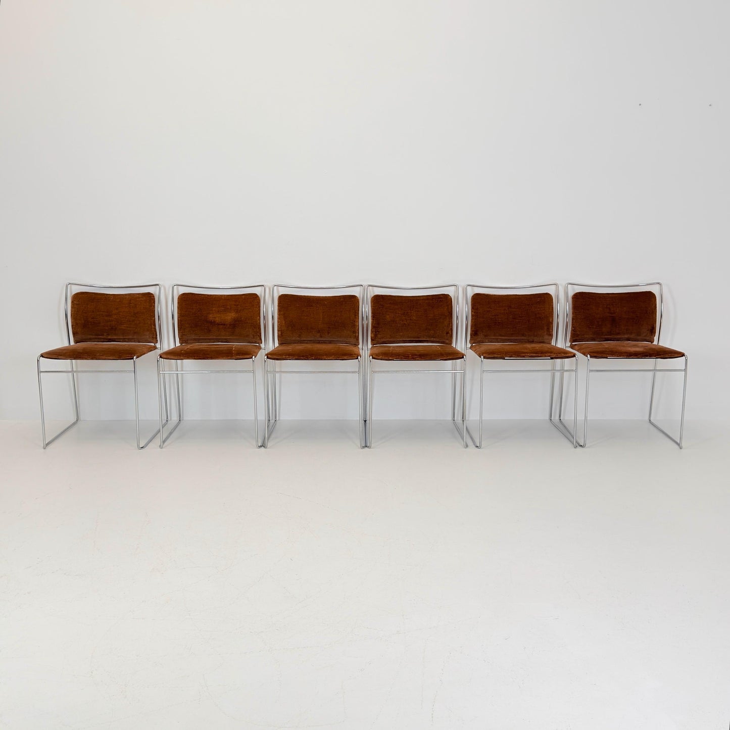 Set of 6 Mid century Tulu Dining Chairs by Kazuhide Takahama for Simon Gavina, Italy 1970s