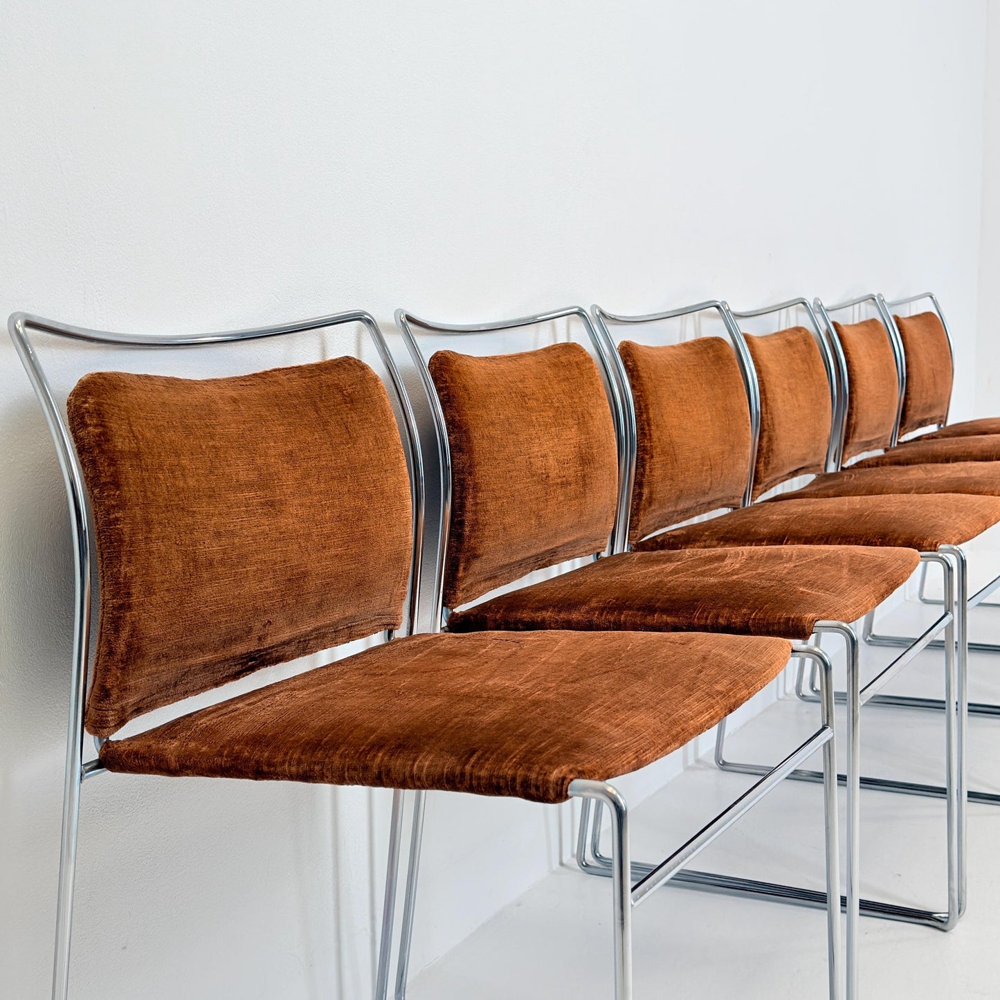 Set of 6 Mid century Tulu Dining Chairs by Kazuhide Takahama for Simon Gavina, Italy 1970s