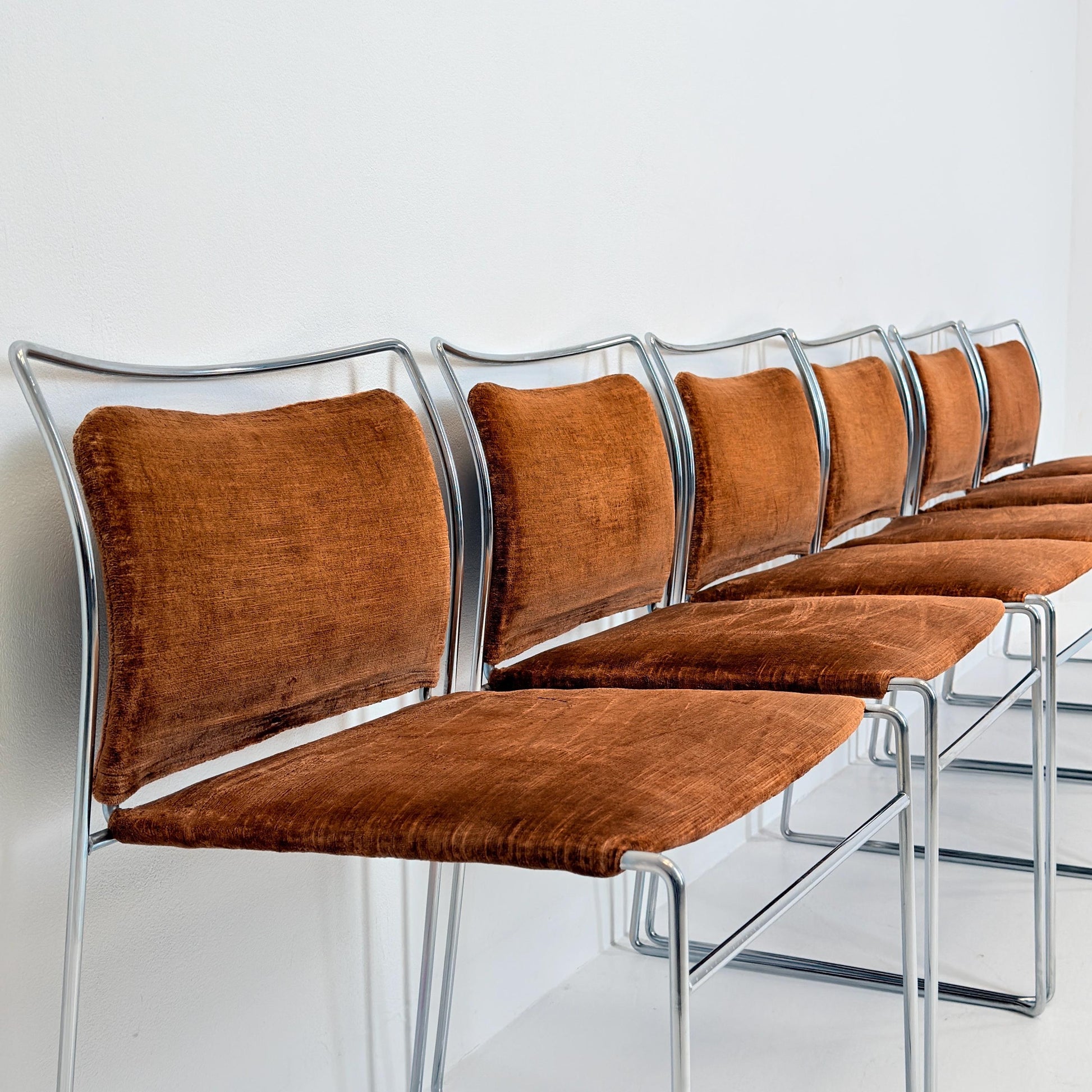 Set of 6 Mid century Tulu Dining Chairs by Kazuhide Takahama for Simon Gavina, Italy 1970s