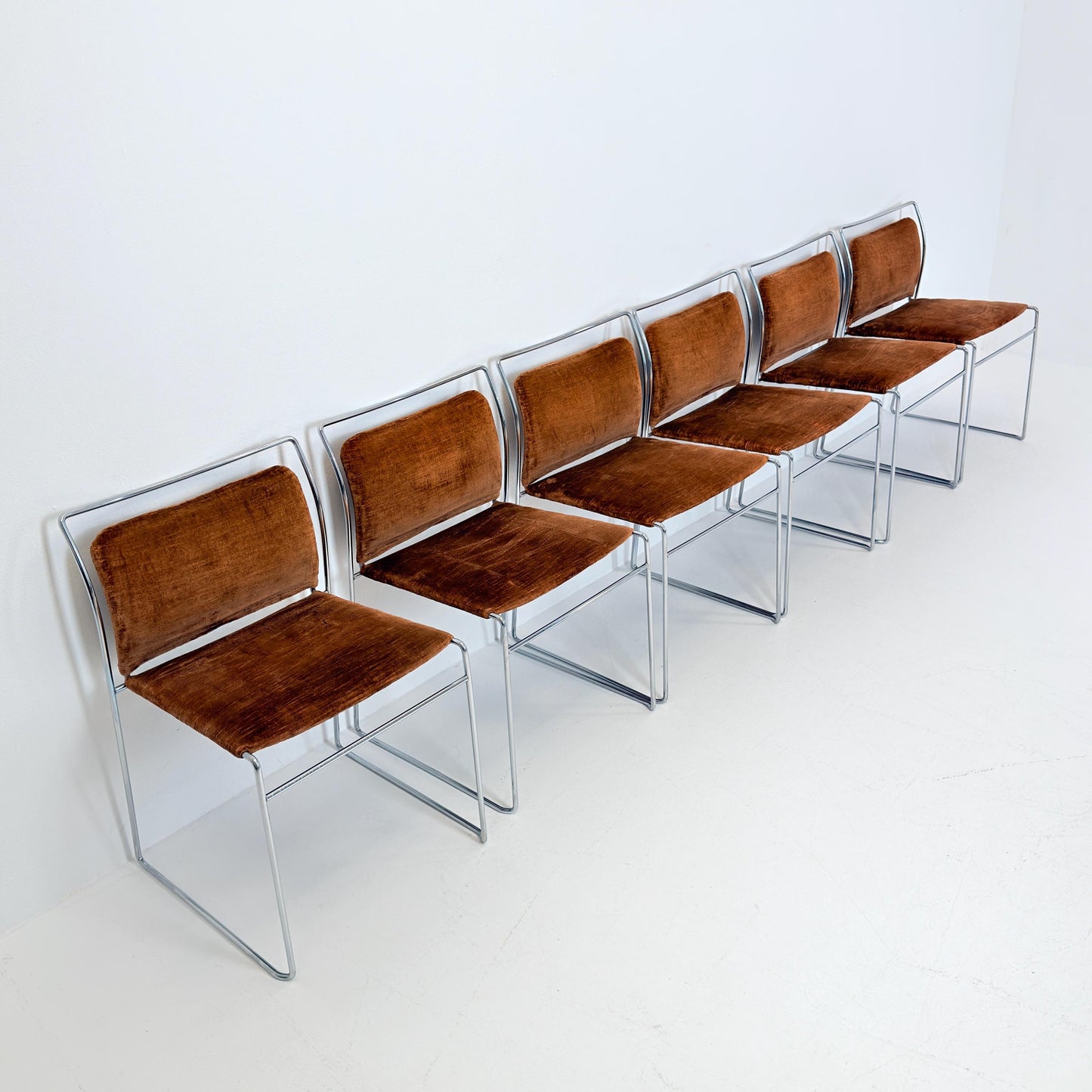Set of 6 Mid century Tulu Dining Chairs by Kazuhide Takahama for Simon Gavina, Italy 1970s