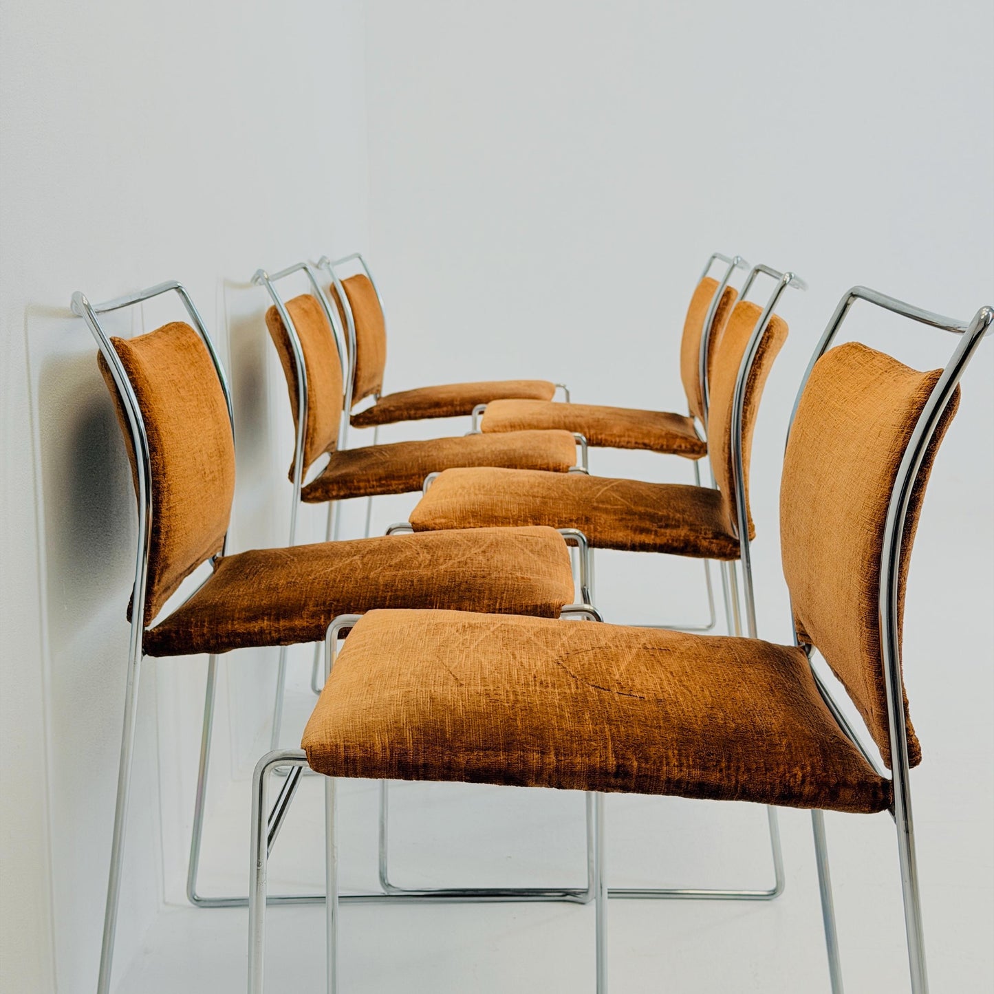 Set of 6 Mid century Tulu Dining Chairs by Kazuhide Takahama for Simon Gavina, Italy 1970s