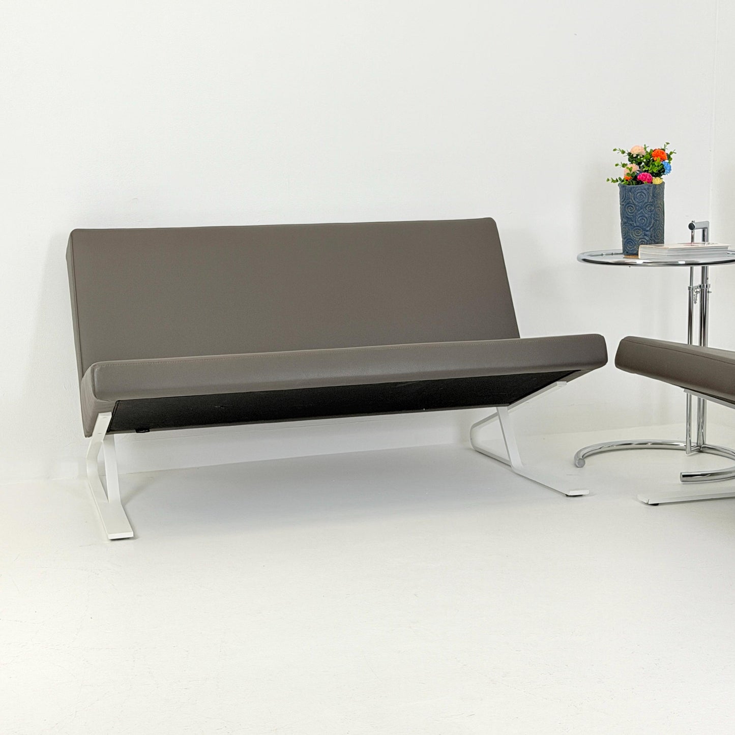 1 of 2 Mid Century Satyr Compact Leather Sofa by Design For Use for ClassiCon, Germany 2000s