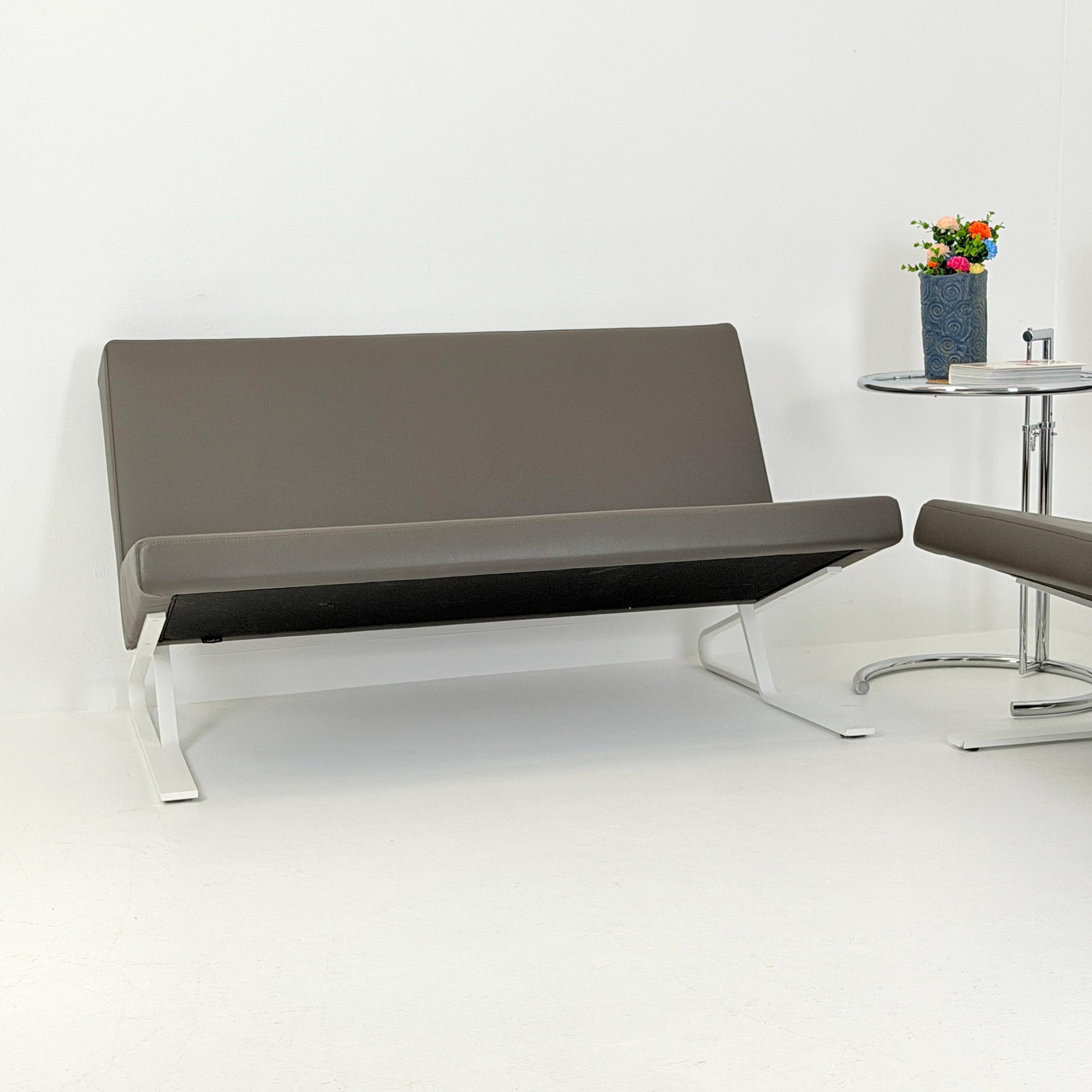 1 of 2 Mid Century Satyr Compact Leather Sofa by Design For Use for ClassiCon, Germany 2000s