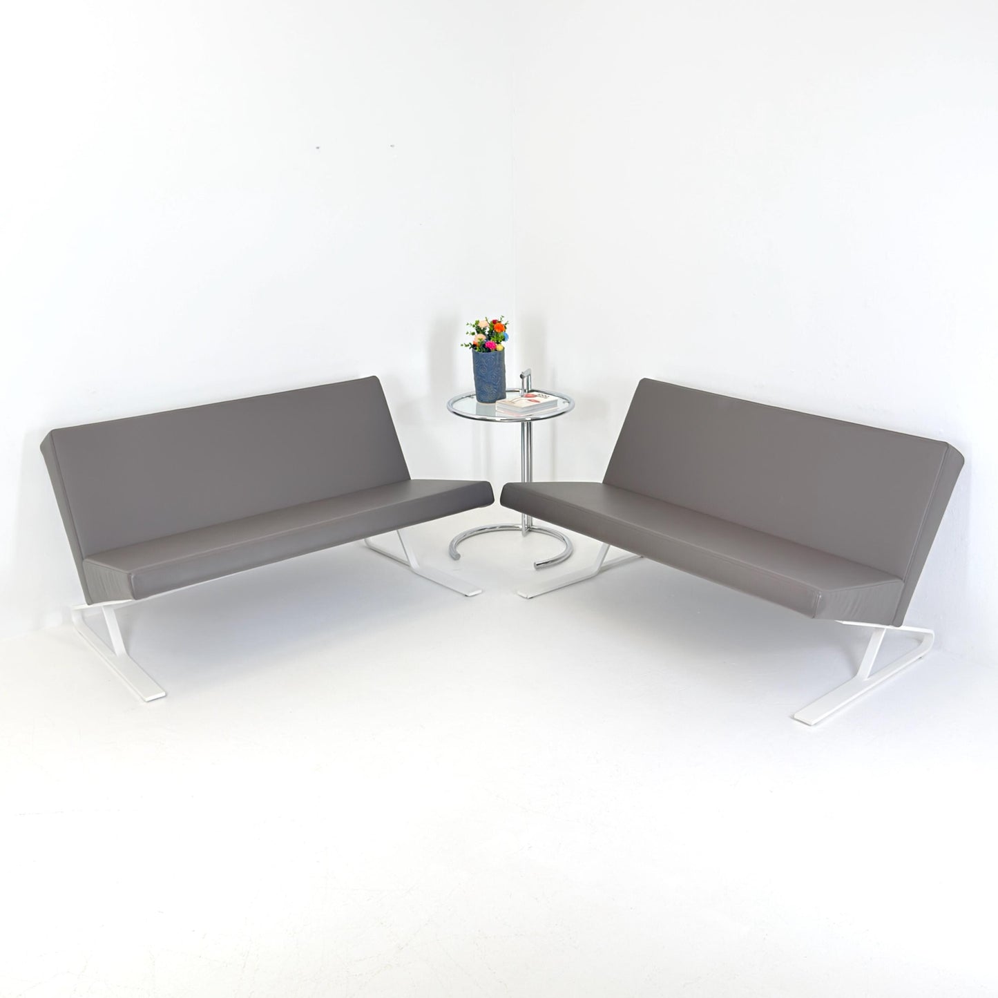 1 of 2 Mid Century Satyr Compact Leather Sofa by Design For Use for ClassiCon, Germany 2000s