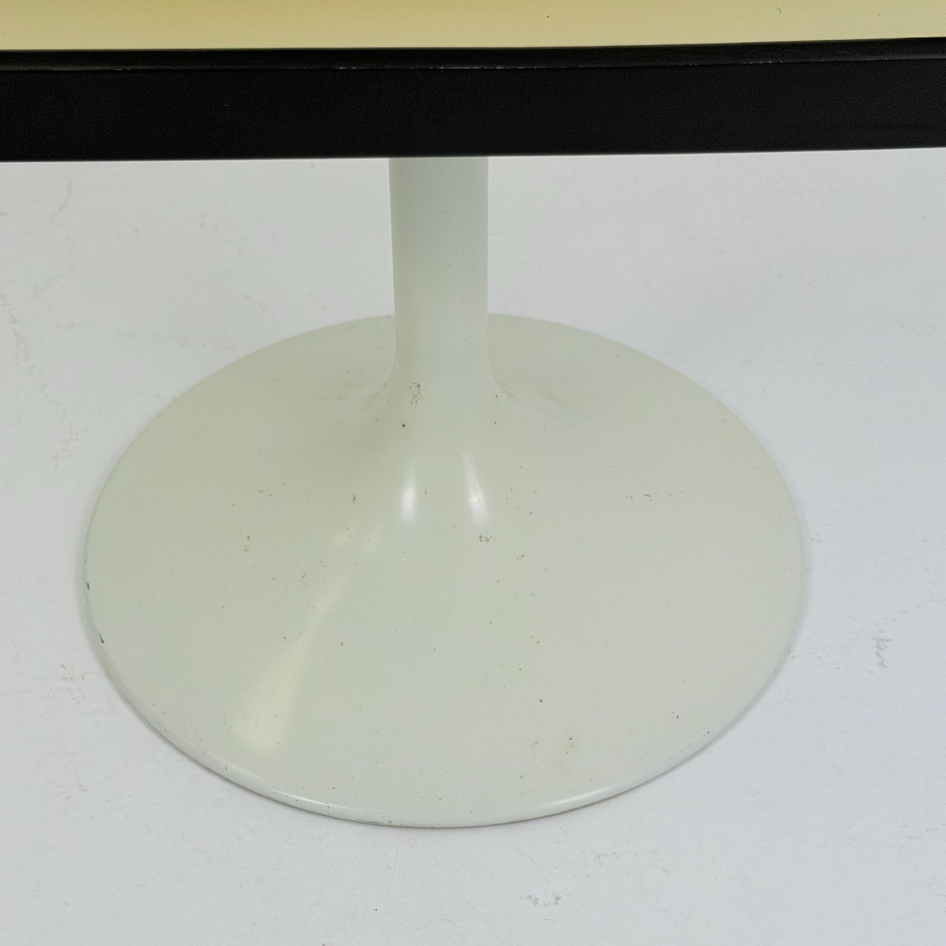 Mid Century Luna Space Age Side Table by Opal Germany 1970s – White Tulip Bedside