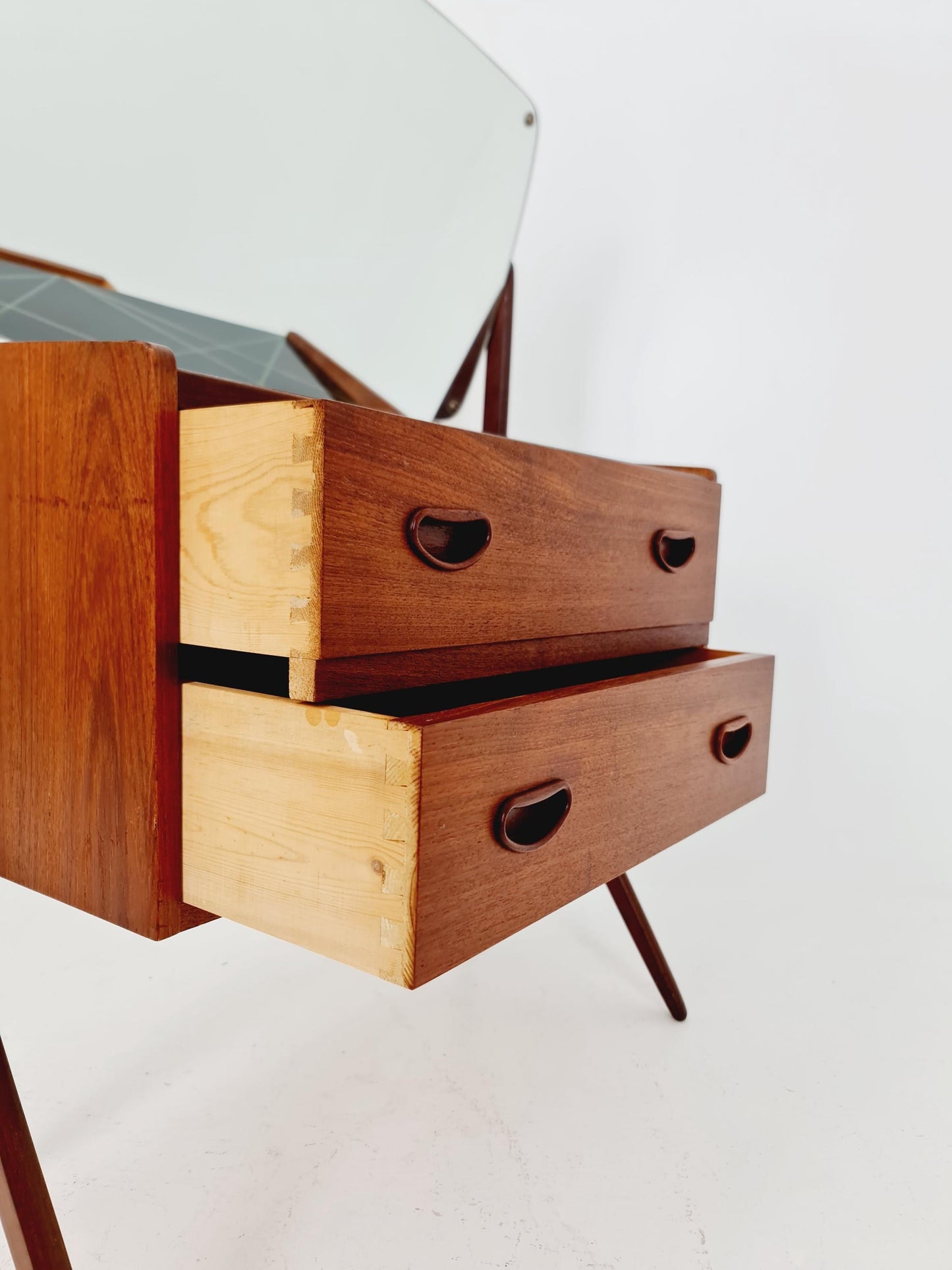 Rare Mid Century Modern Danish Teak vanity table/ make up table by G&T, 1960