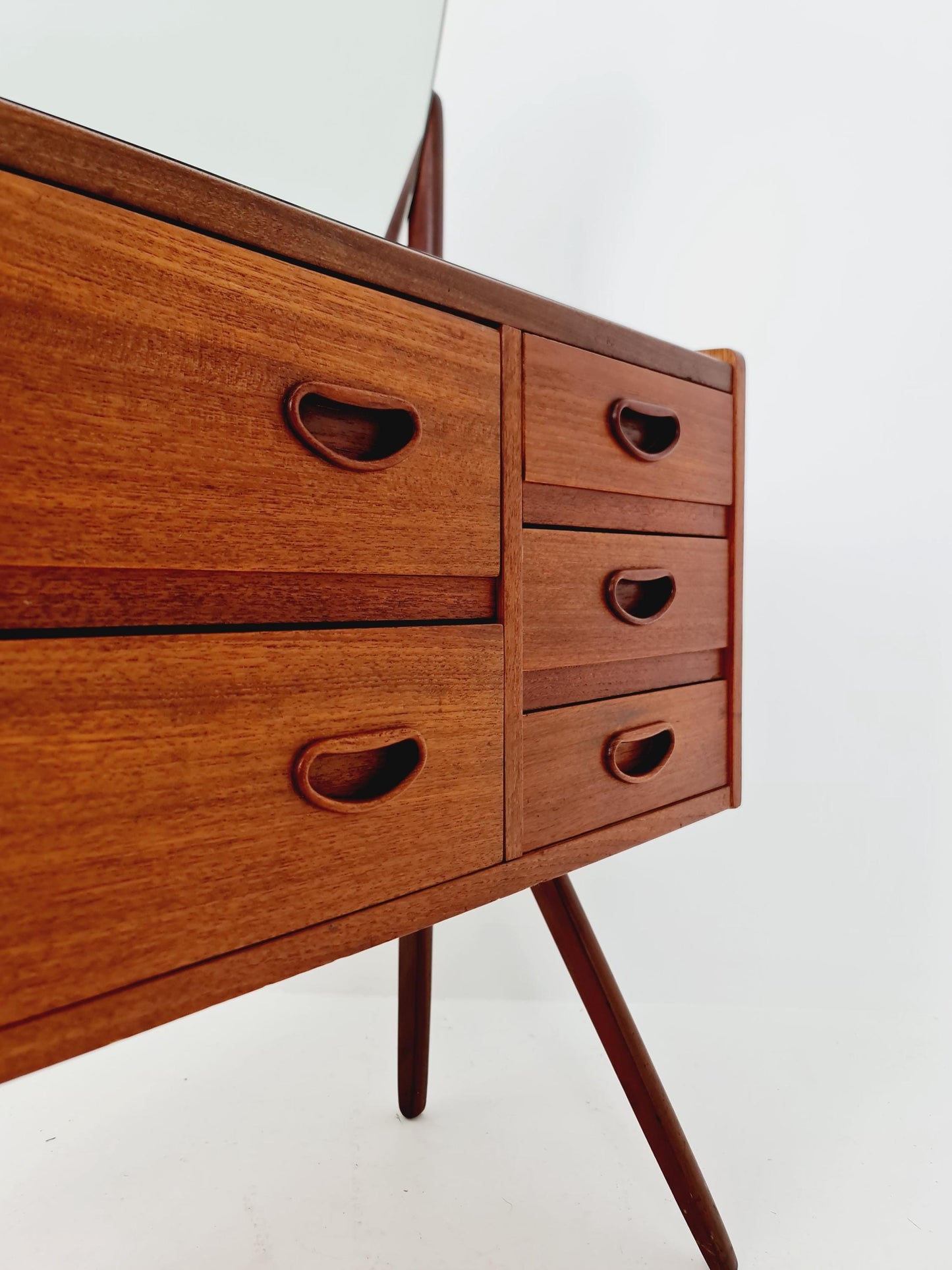 Rare Mid Century Modern Danish Teak vanity table/ make up table by G&T, 1960
