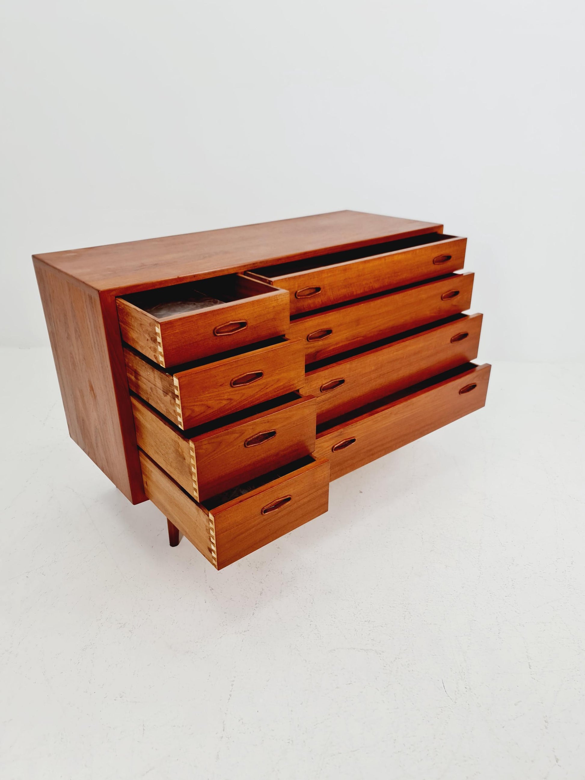 Rare Midcentury danish design chest of drawers By Novarad Jensen odense Denmark 1960s