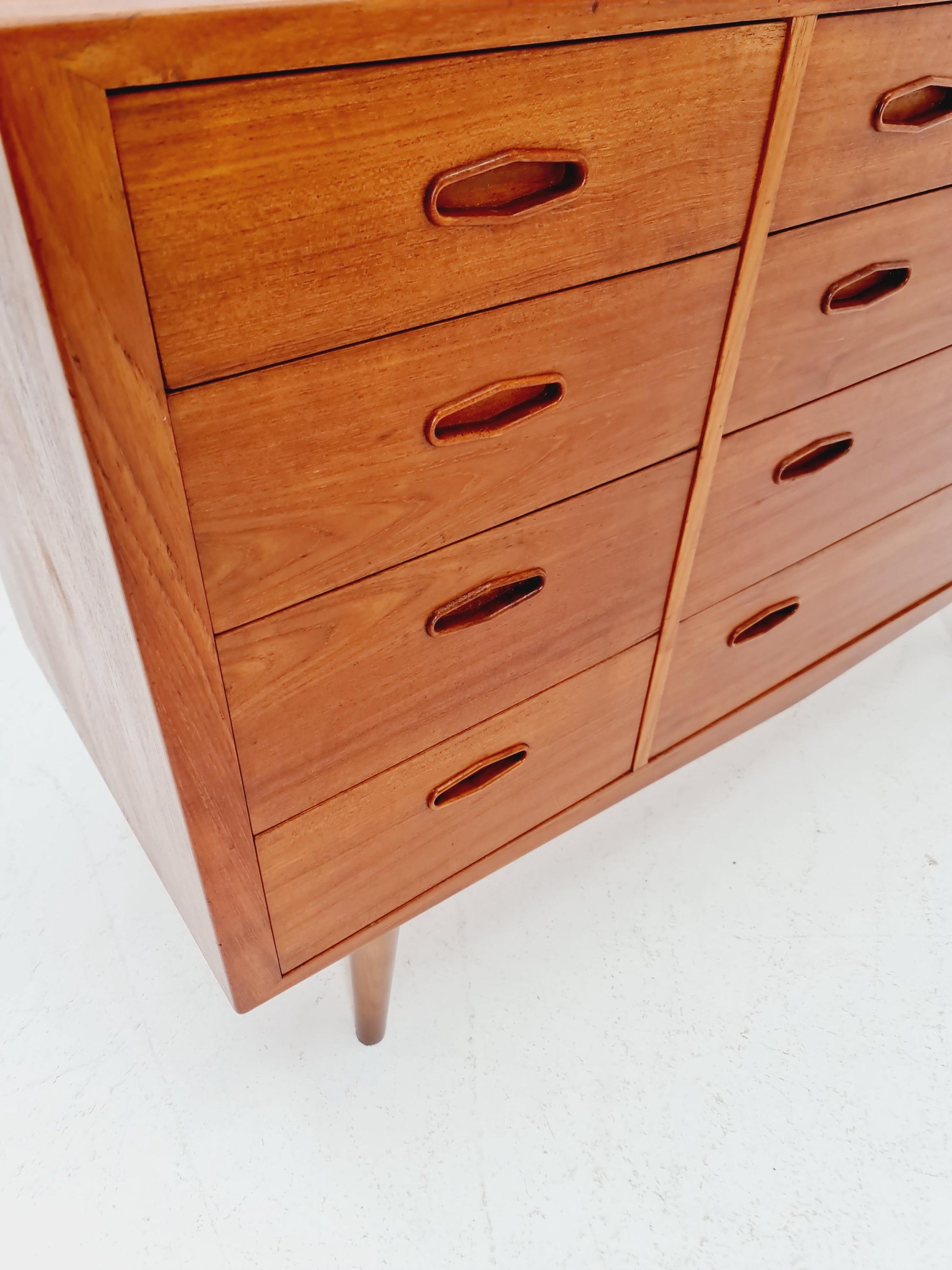 Rare Midcentury danish design chest of drawers By Novarad Jensen odense Denmark 1960s