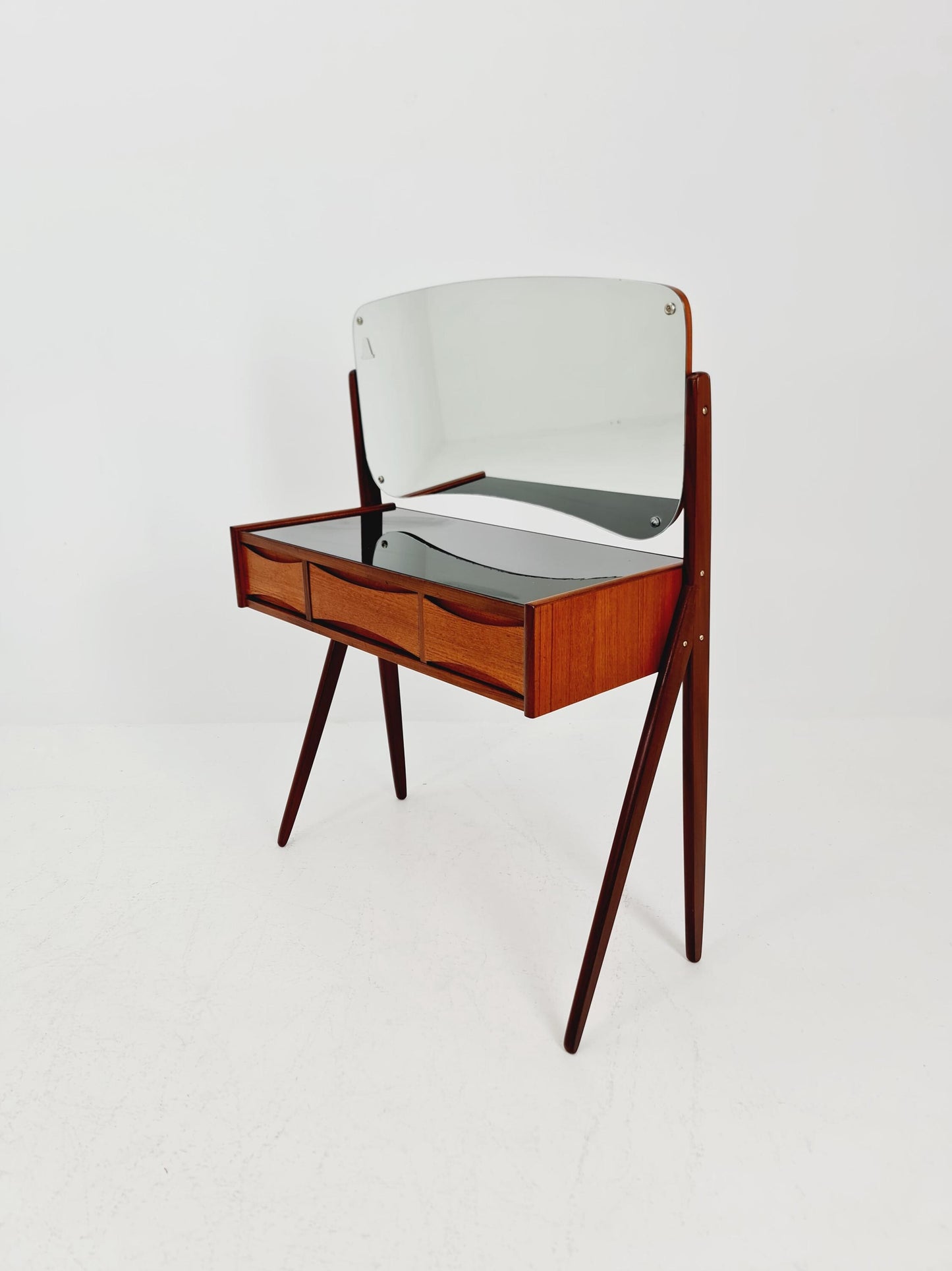 Rare Mid Century Modern Danish Teak vanity table/ make up table by Arne Vodder for Olholm , 1960