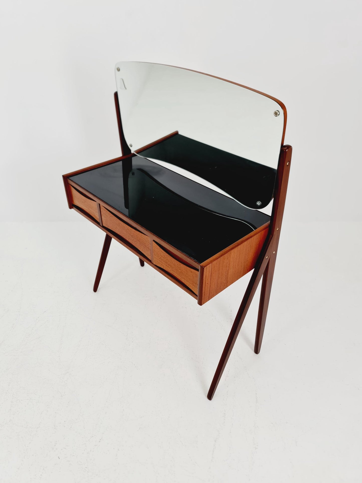 Rare Mid Century Modern Danish Teak vanity table/ make up table by Arne Vodder for Olholm , 1960