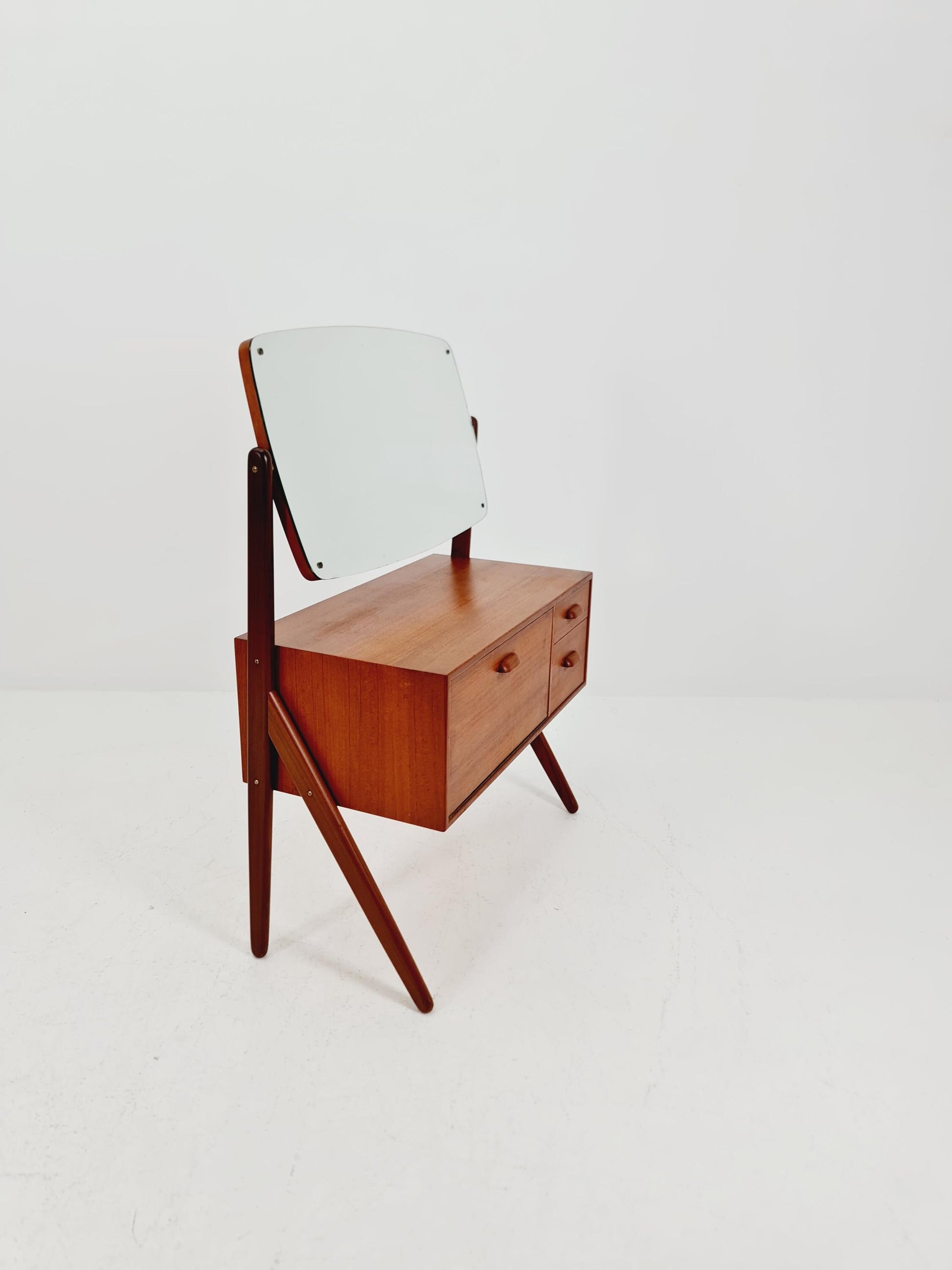 Rare Mid Century Modern Danish Teak vanity table/ make up table by Olhom Möbelfabrik , 1960