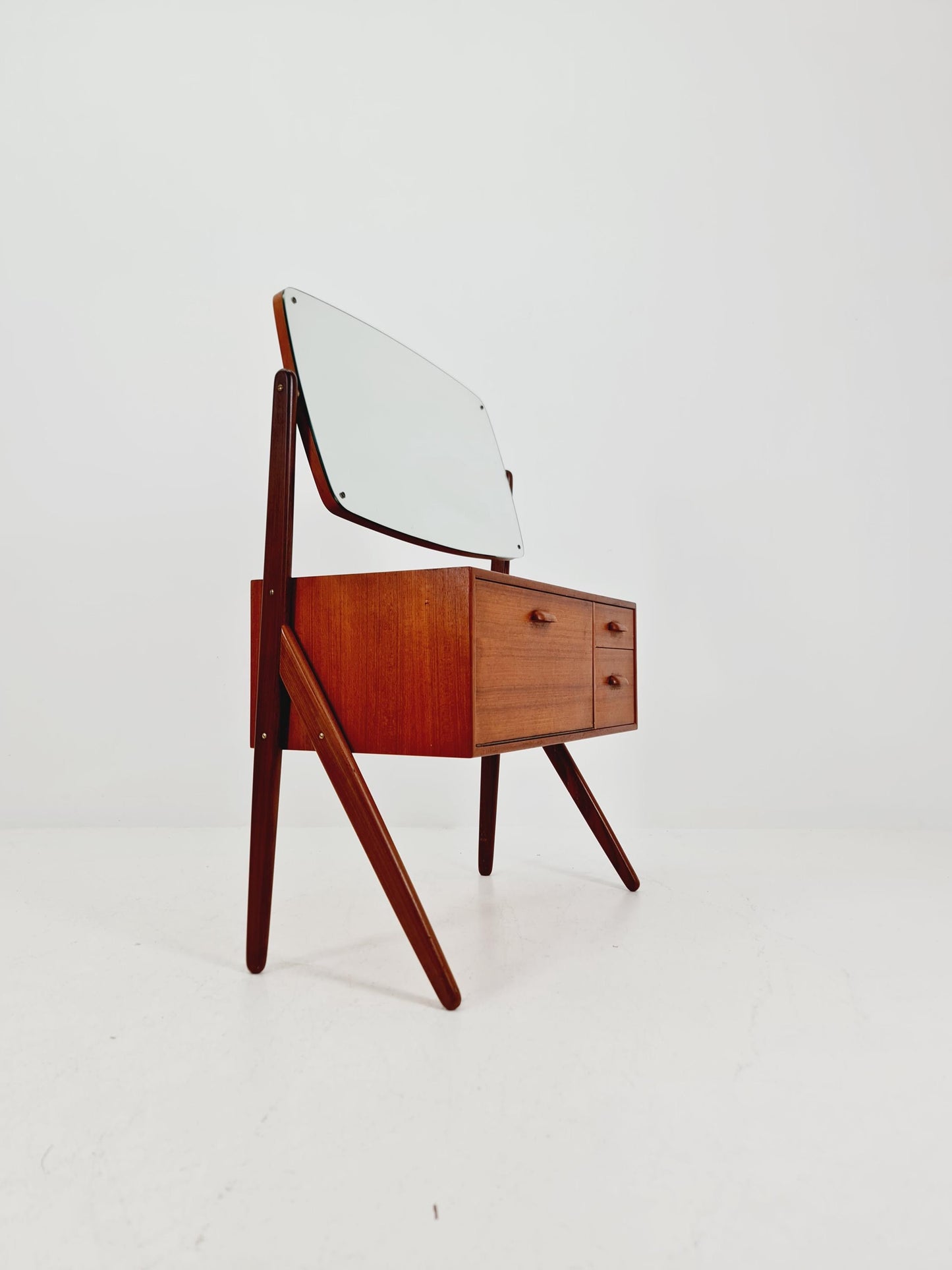 Rare Mid Century Modern Danish Teak vanity table/ make up table by Olhom Möbelfabrik , 1960