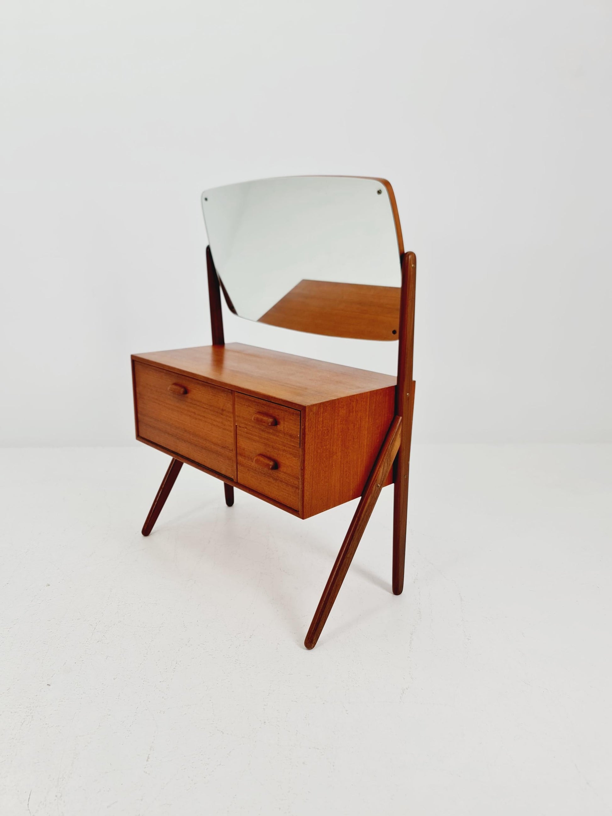 Rare Mid Century Modern Danish Teak vanity table/ make up table by Olhom Möbelfabrik , 1960