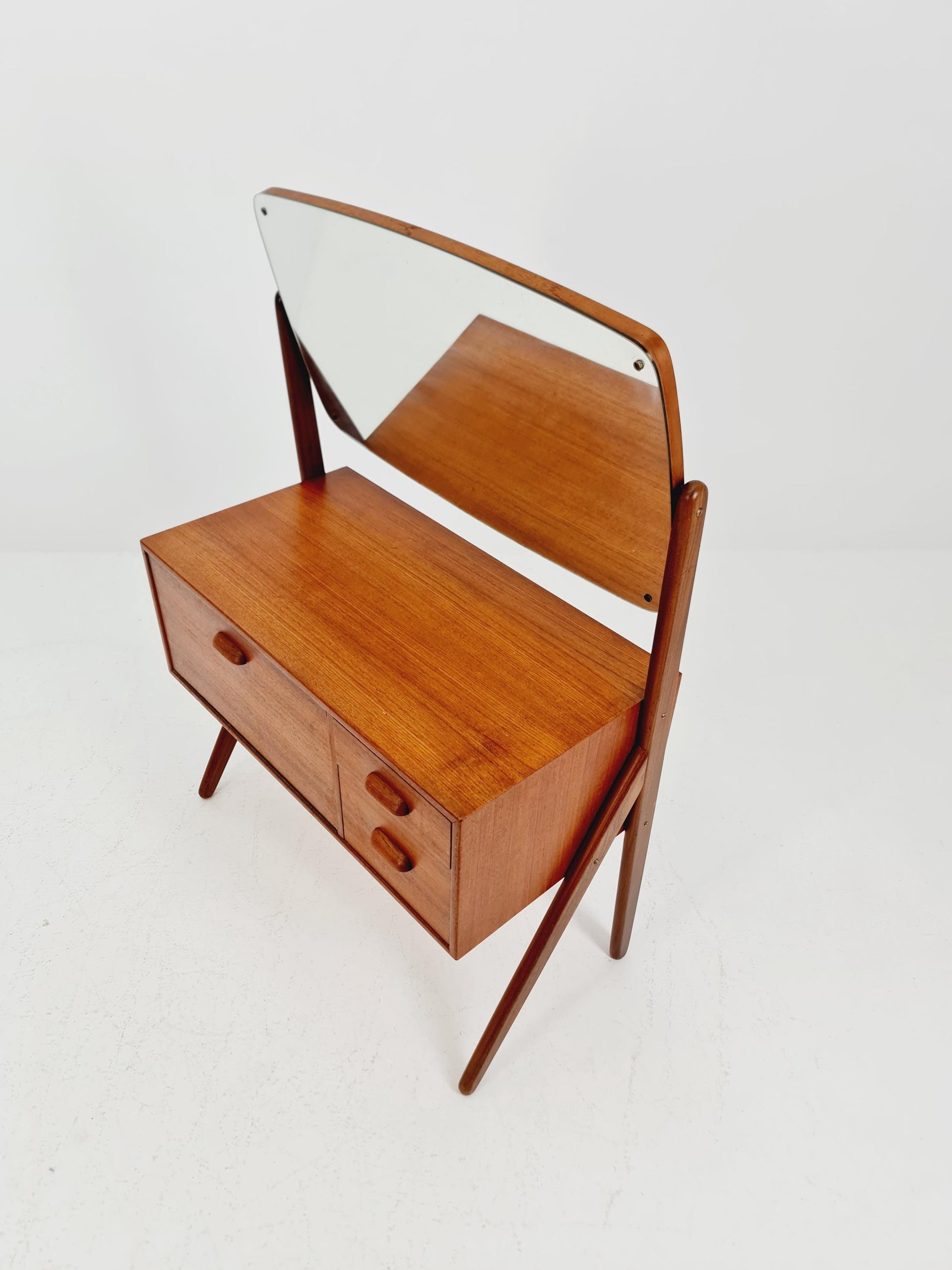 Rare Mid Century Modern Danish Teak vanity table/ make up table by Olhom Möbelfabrik , 1960