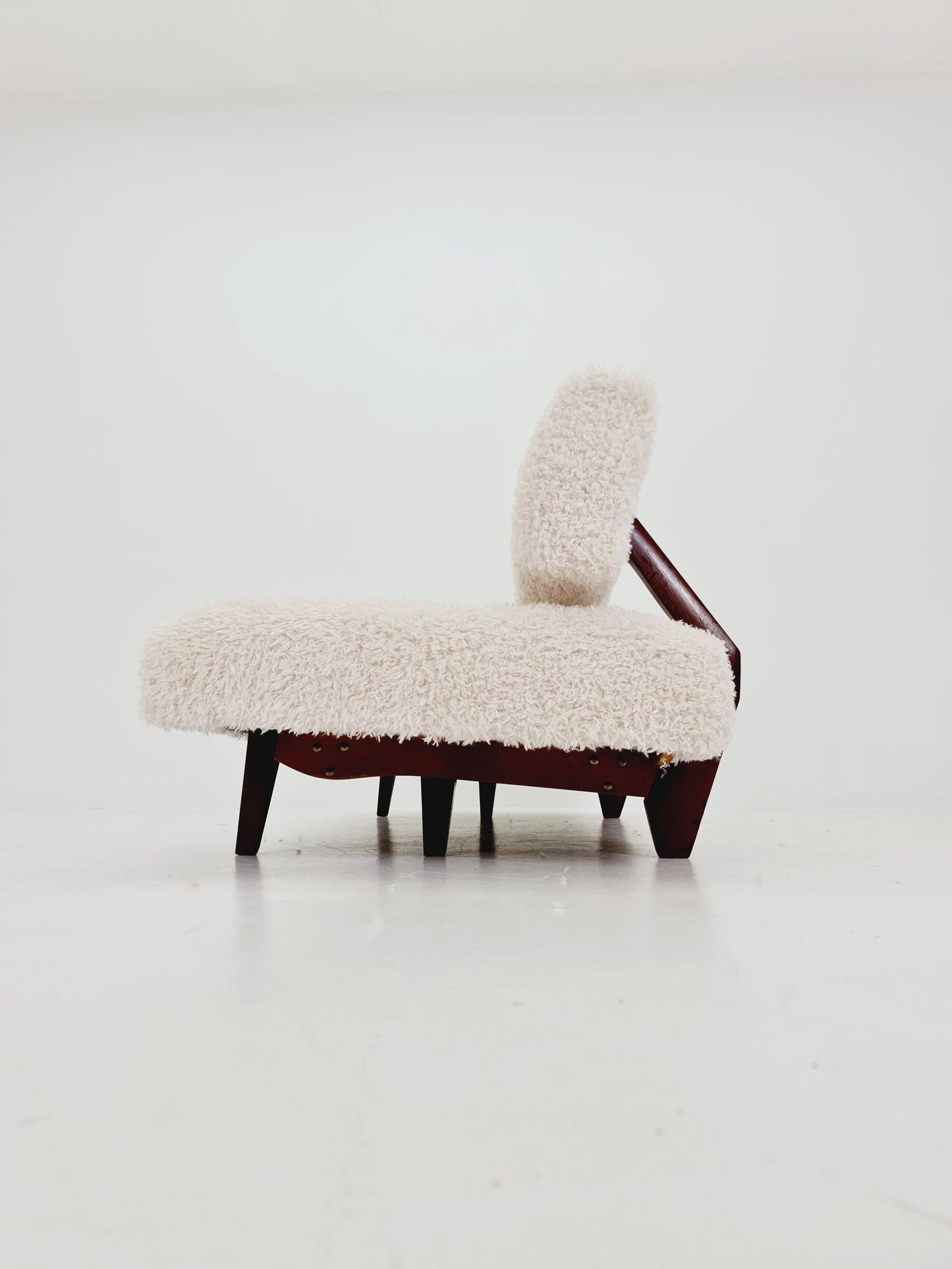 super Rare Midcentury Germen Daybed Teak wood by Franz Hohn for Honeta FH10 1950s