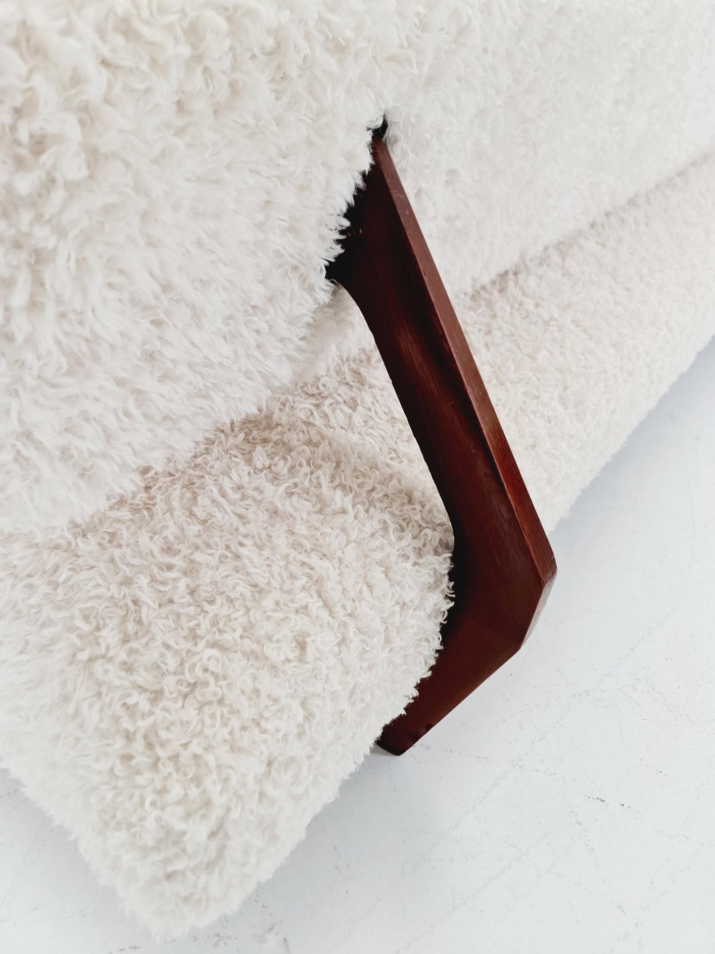 super Rare Midcentury Germen Daybed Teak wood by Franz Hohn for Honeta FH10 1950s