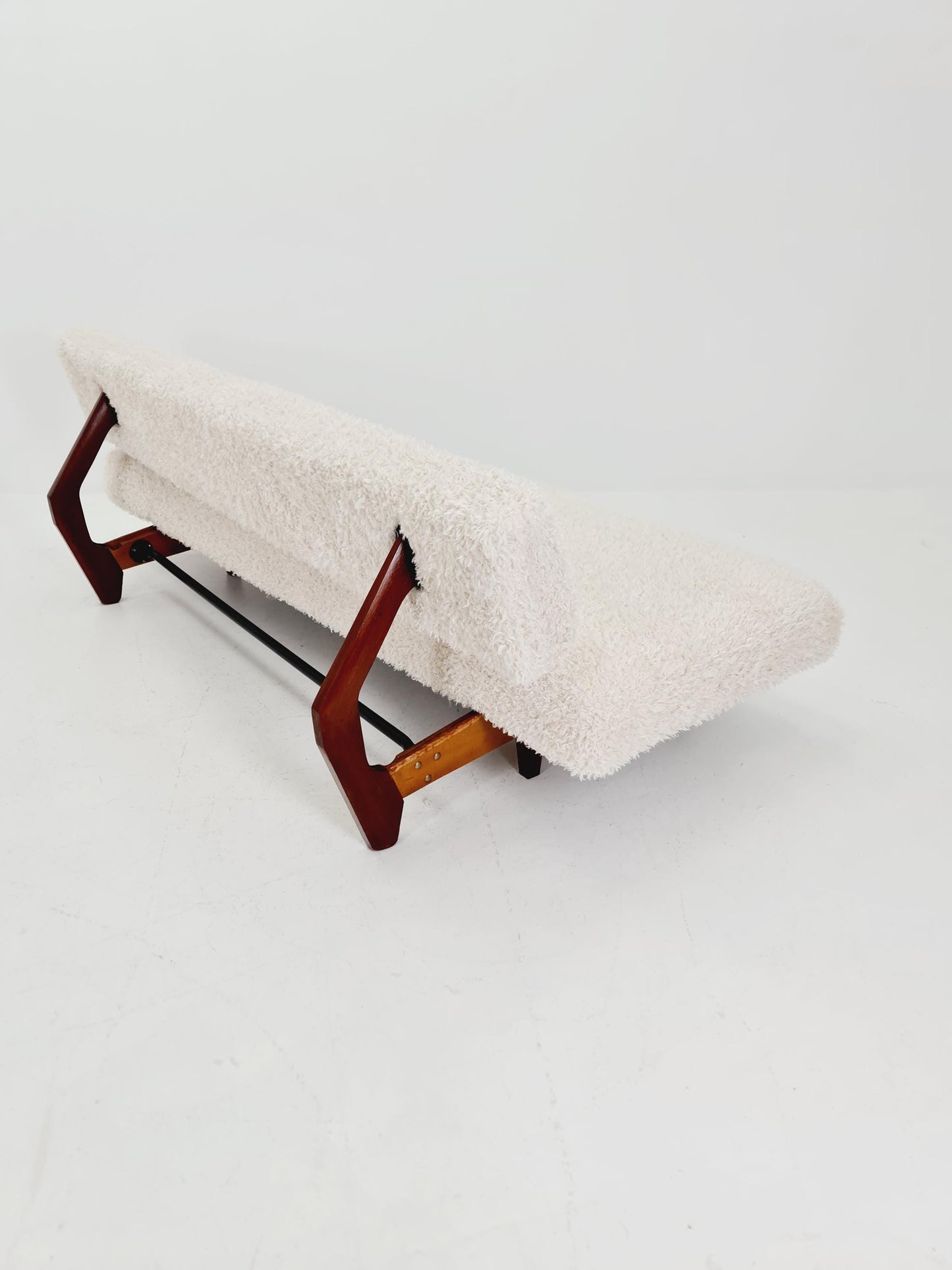 super Rare Midcentury Germen Daybed Teak wood by Franz Hohn for Honeta FH10 1950s