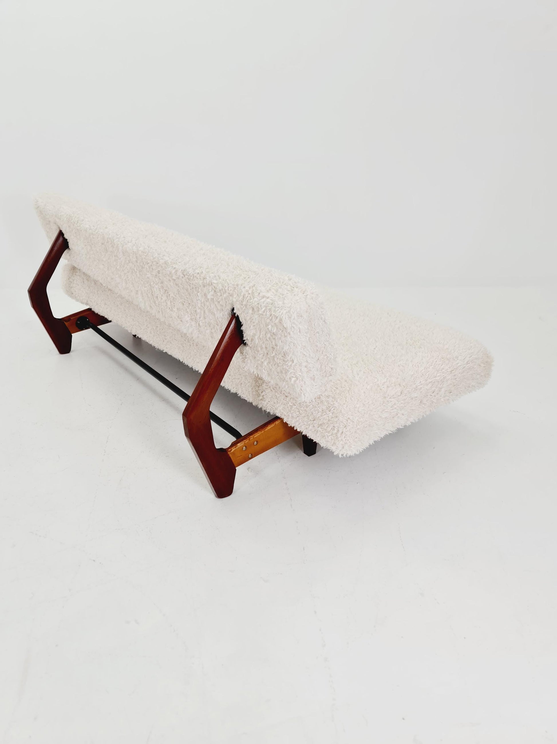 super Rare Midcentury Germen Daybed Teak wood by Franz Hohn for Honeta FH10 1950s