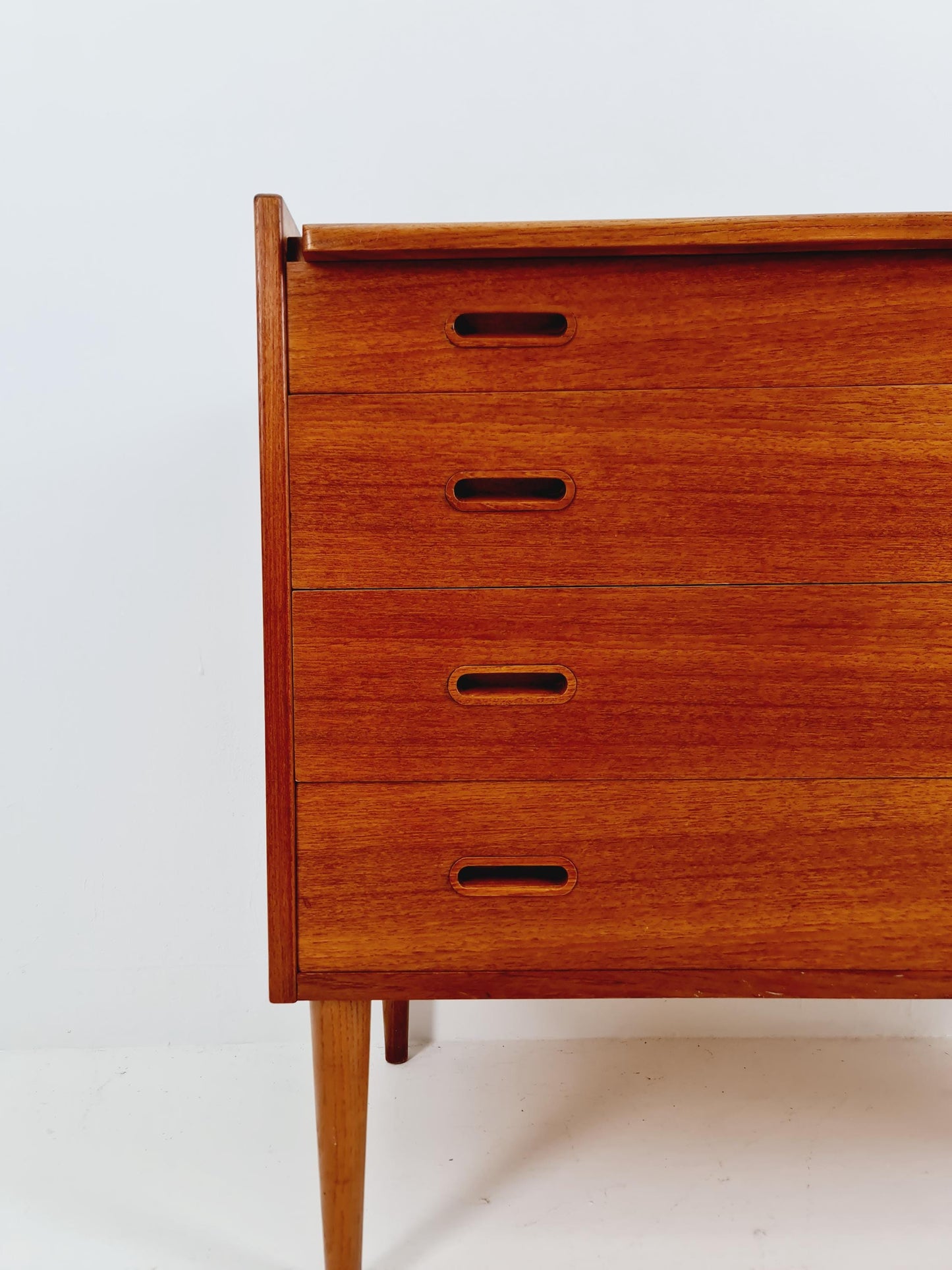 Midcentury Danish vintage teak secretary, vanity /Make up table for Olholm Möbelfabrik , 1960s