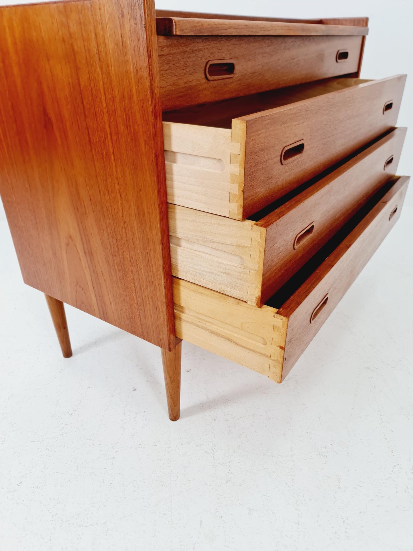 Midcentury Danish vintage teak secretary, vanity /Make up table for Olholm Möbelfabrik , 1960s