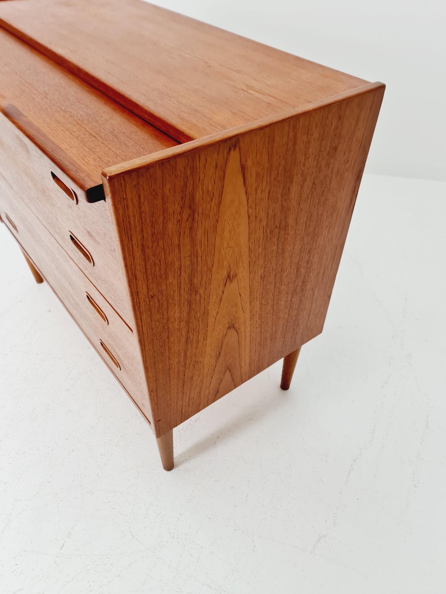 Midcentury Danish vintage teak secretary, vanity /Make up table for Olholm Möbelfabrik , 1960s