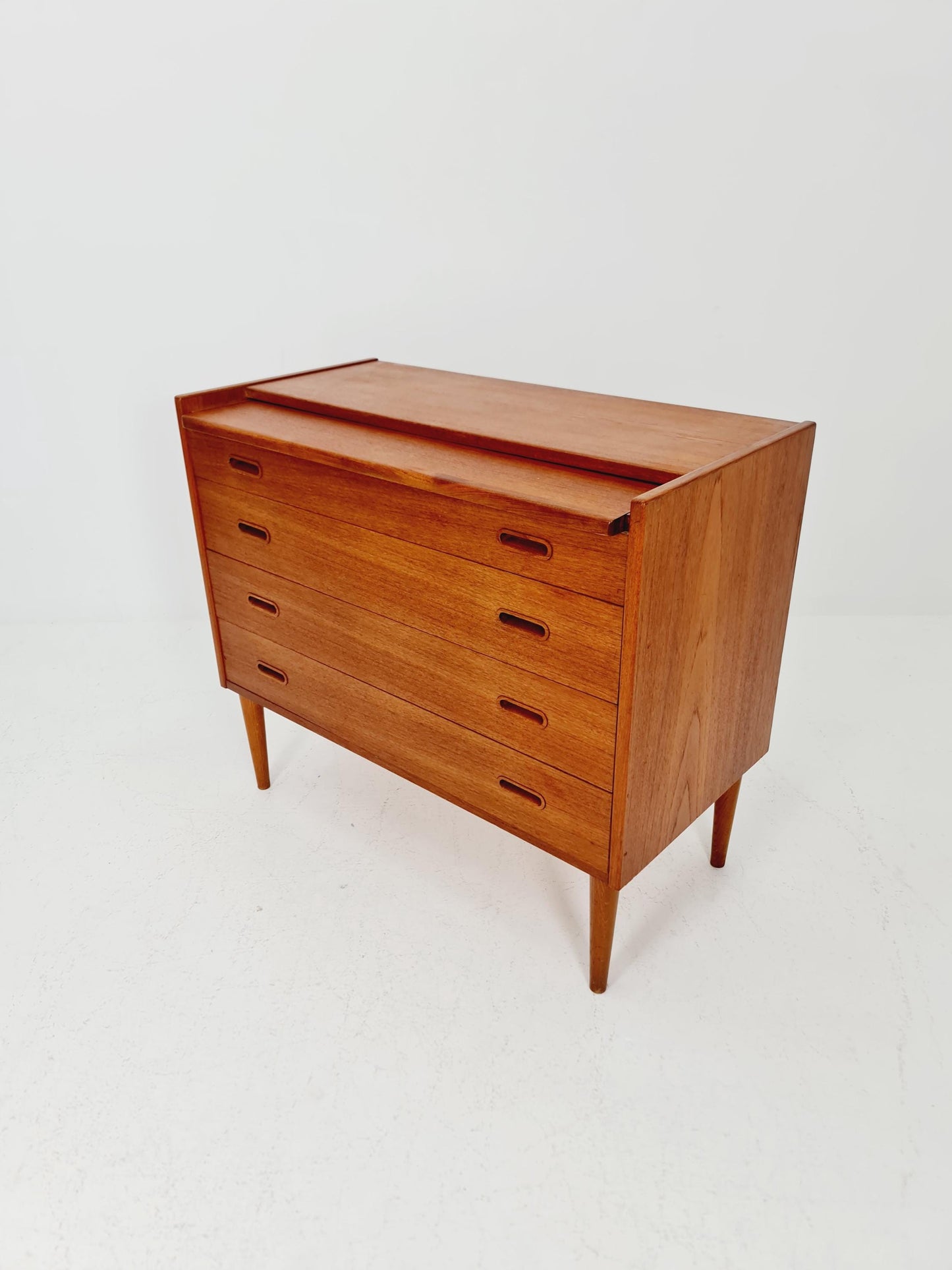 Midcentury Danish vintage teak secretary, vanity /Make up table for Olholm Möbelfabrik , 1960s