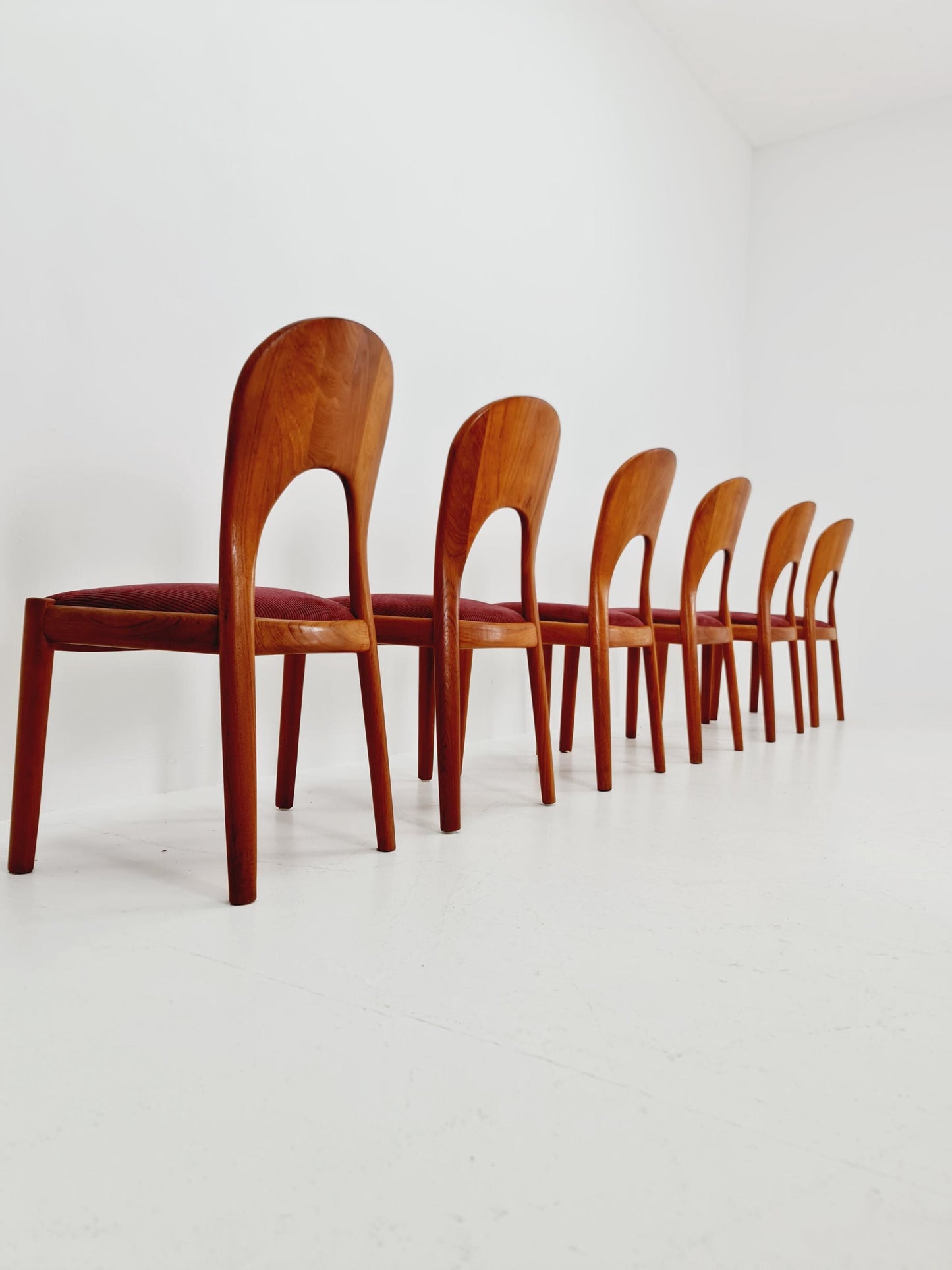 Midcentury teak Dining chairs by Niels Koefoed, 1960s, set of 6