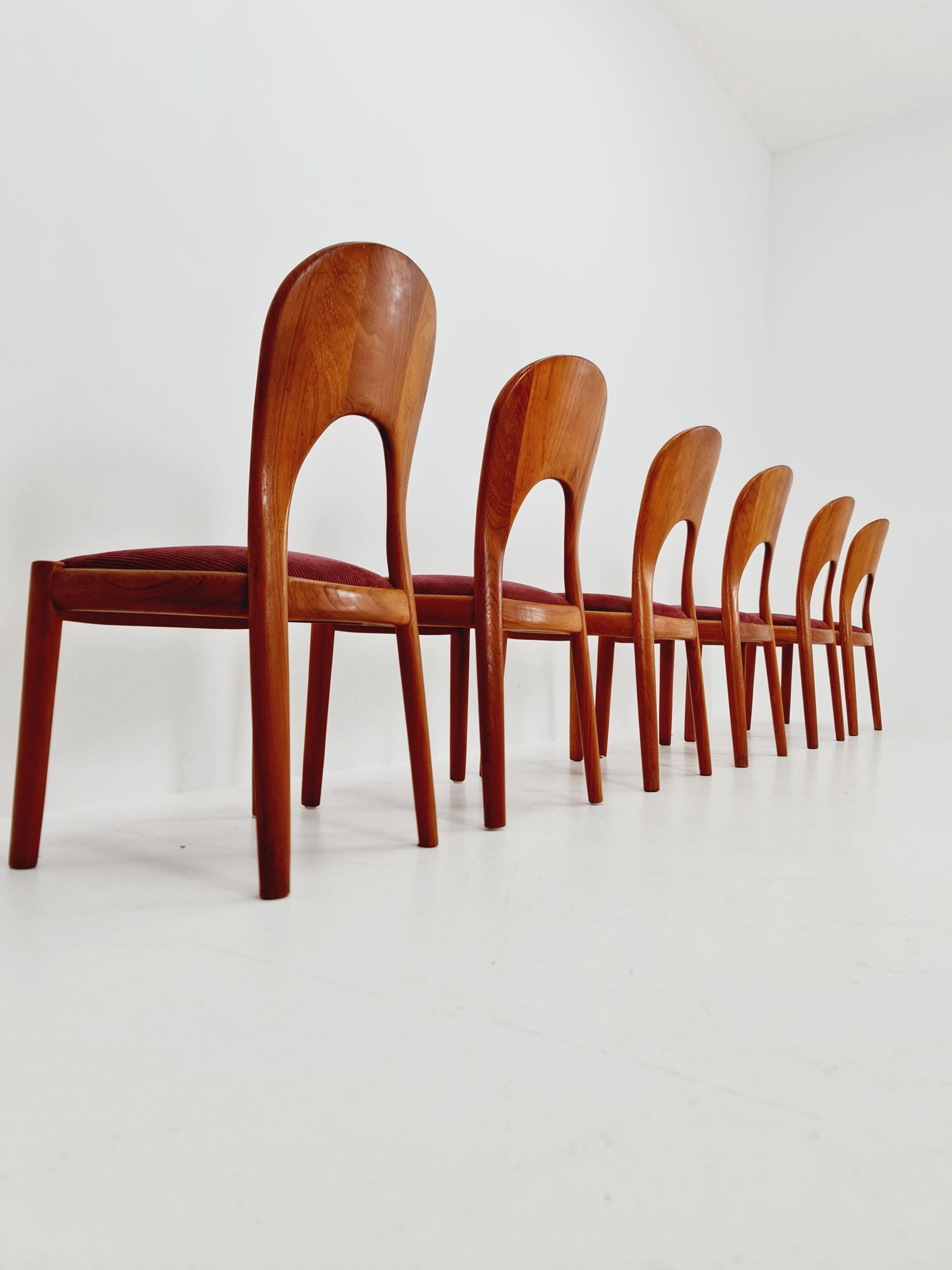 Midcentury teak Dining chairs by Niels Koefoed, 1960s, set of 6