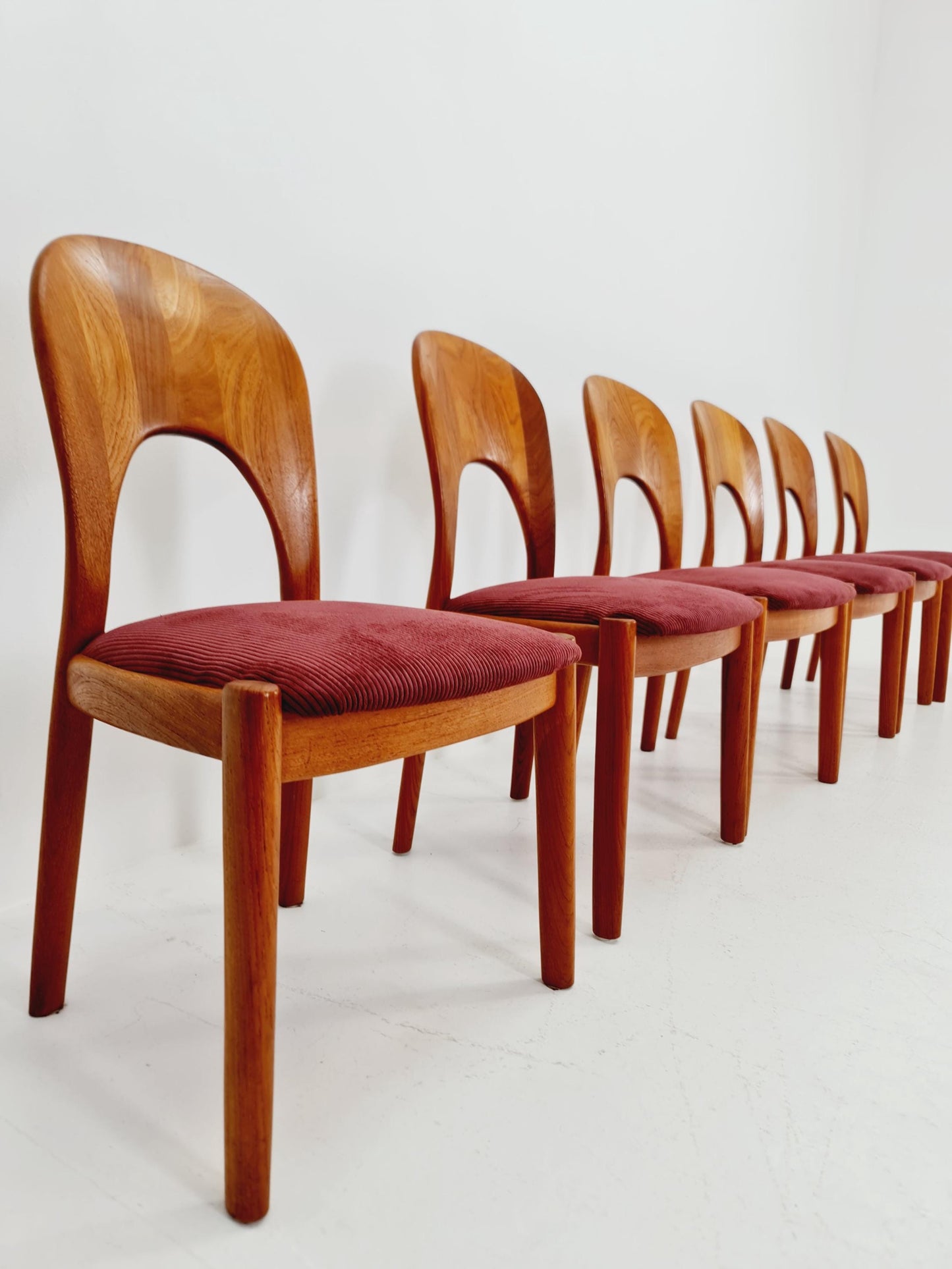 Midcentury teak Dining chairs by Niels Koefoed, 1960s, set of 6