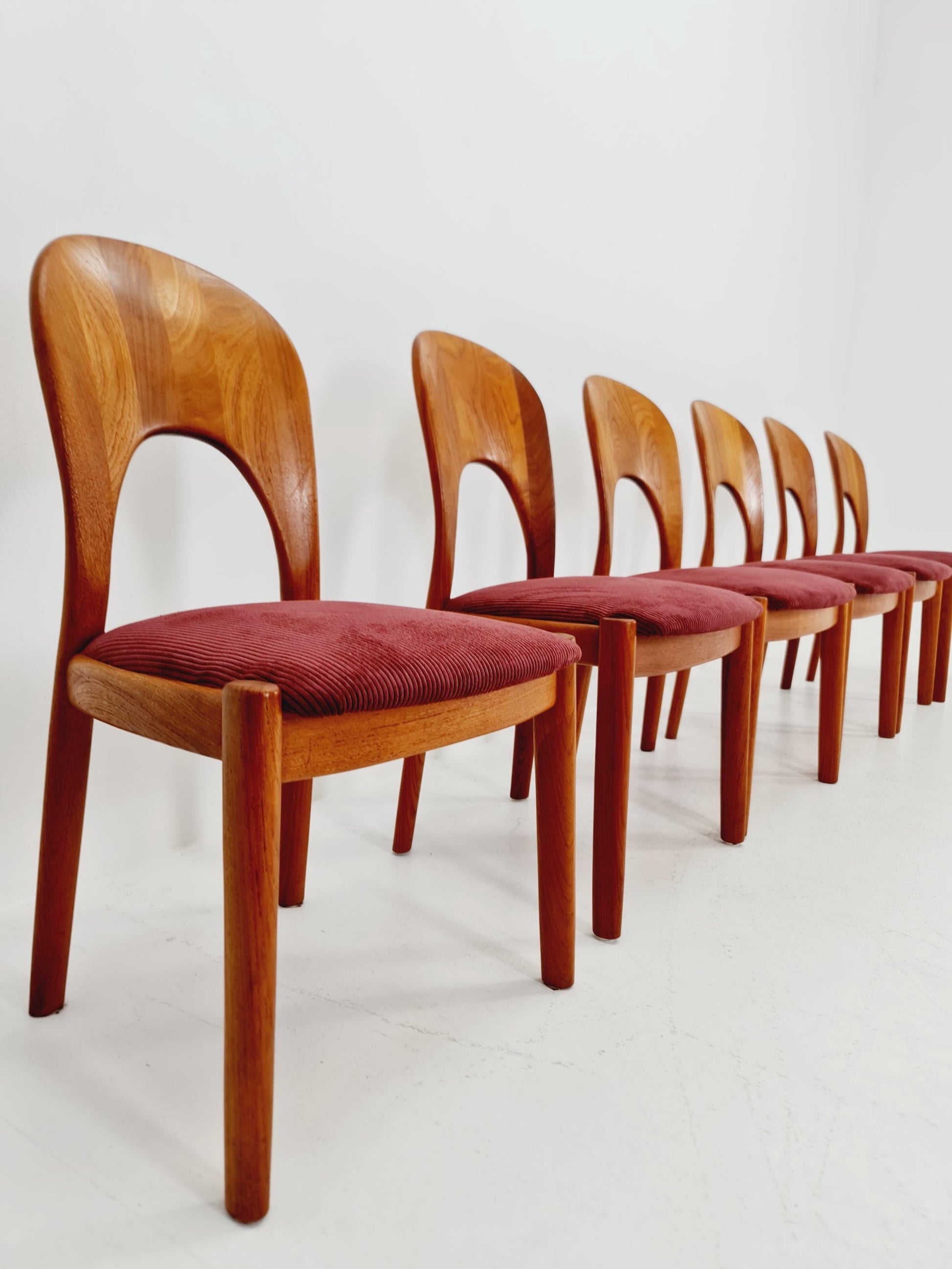 Midcentury teak Dining chairs by Niels Koefoed, 1960s, set of 6