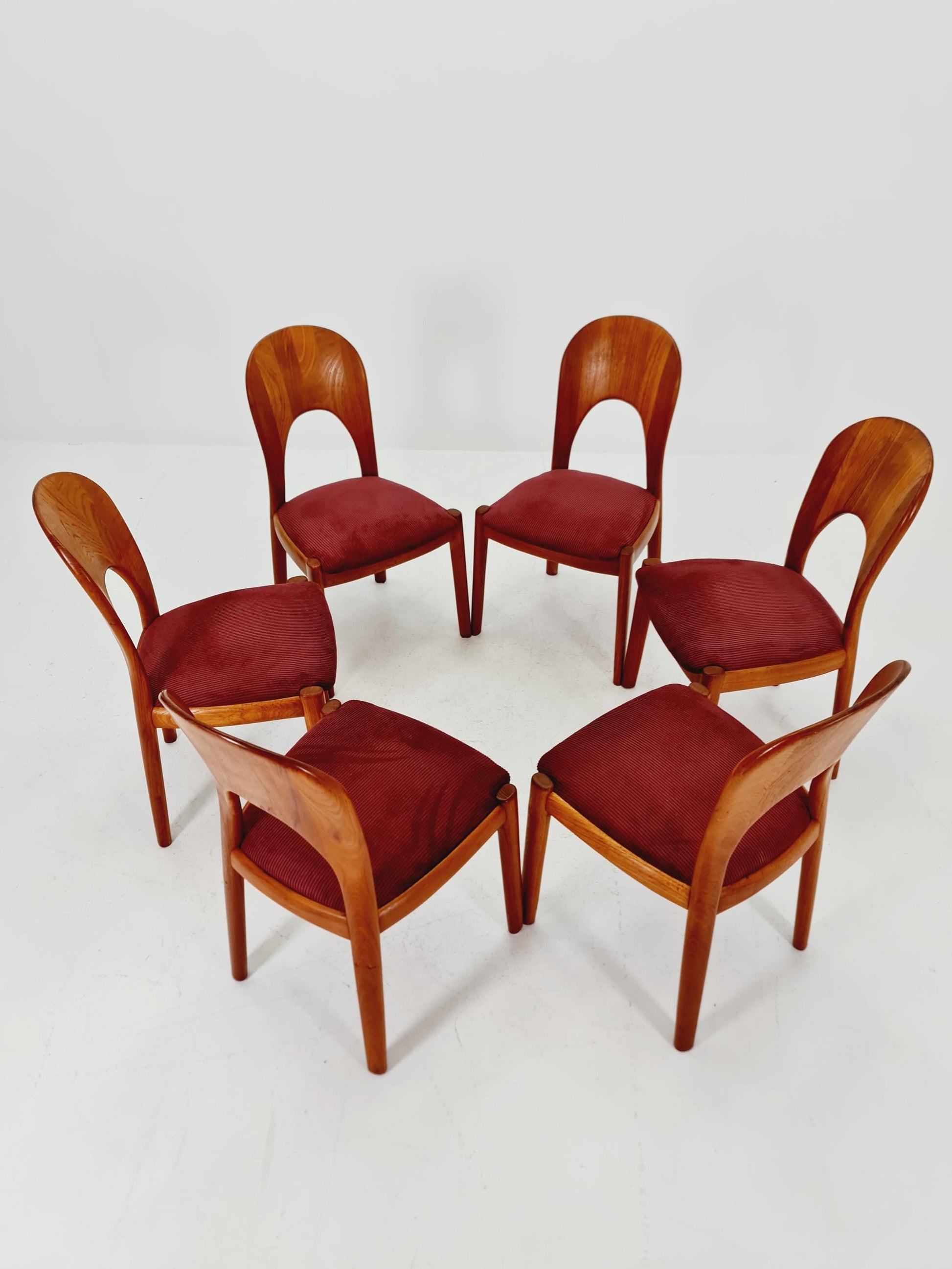 Midcentury teak Dining chairs by Niels Koefoed, 1960s, set of 6