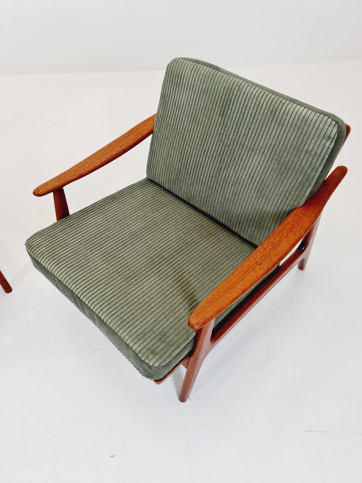 Mid century easy lounge chairs Denmark 1960s, Set of 2