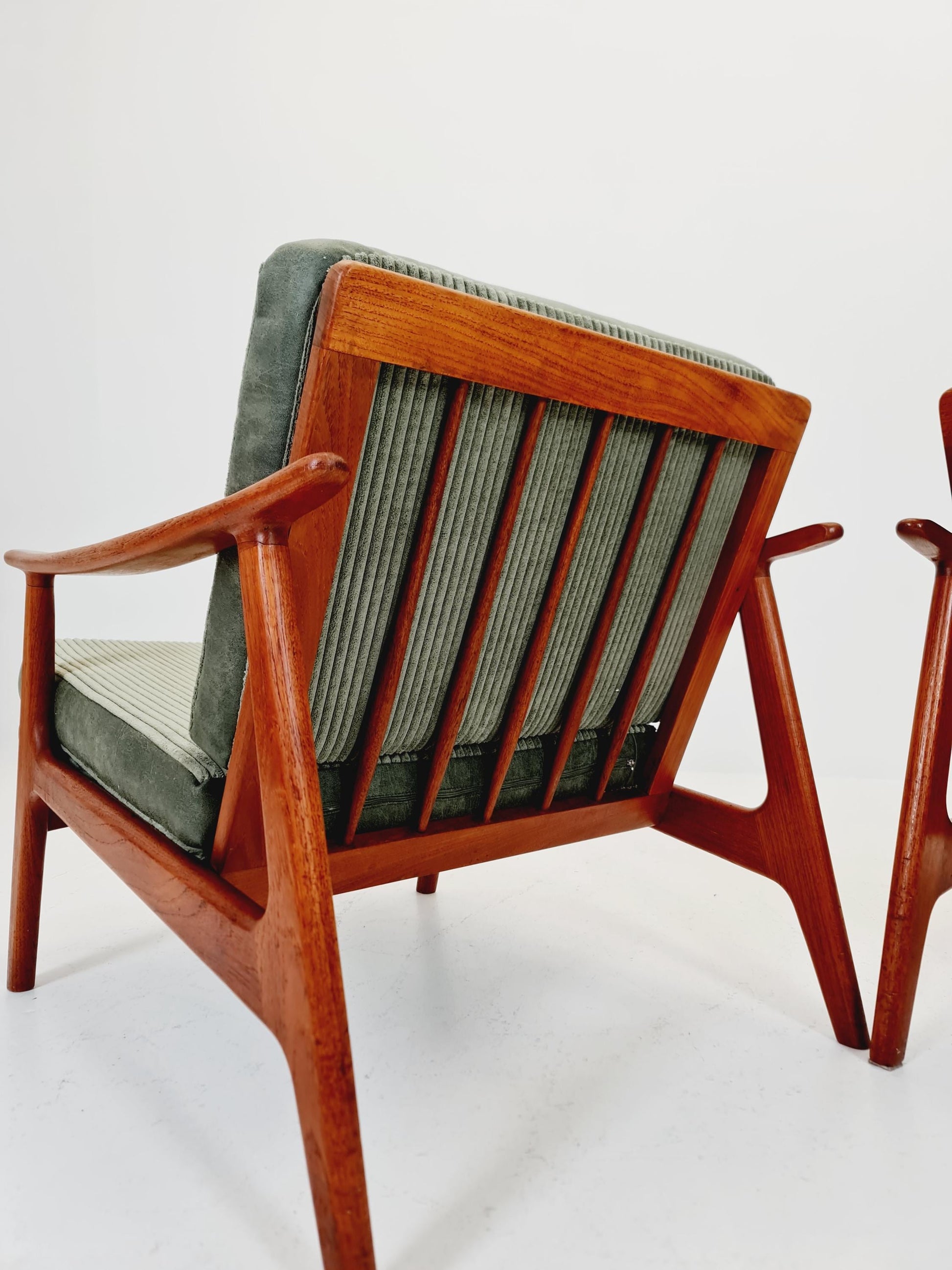 Mid century easy lounge chairs Denmark 1960s, Set of 2