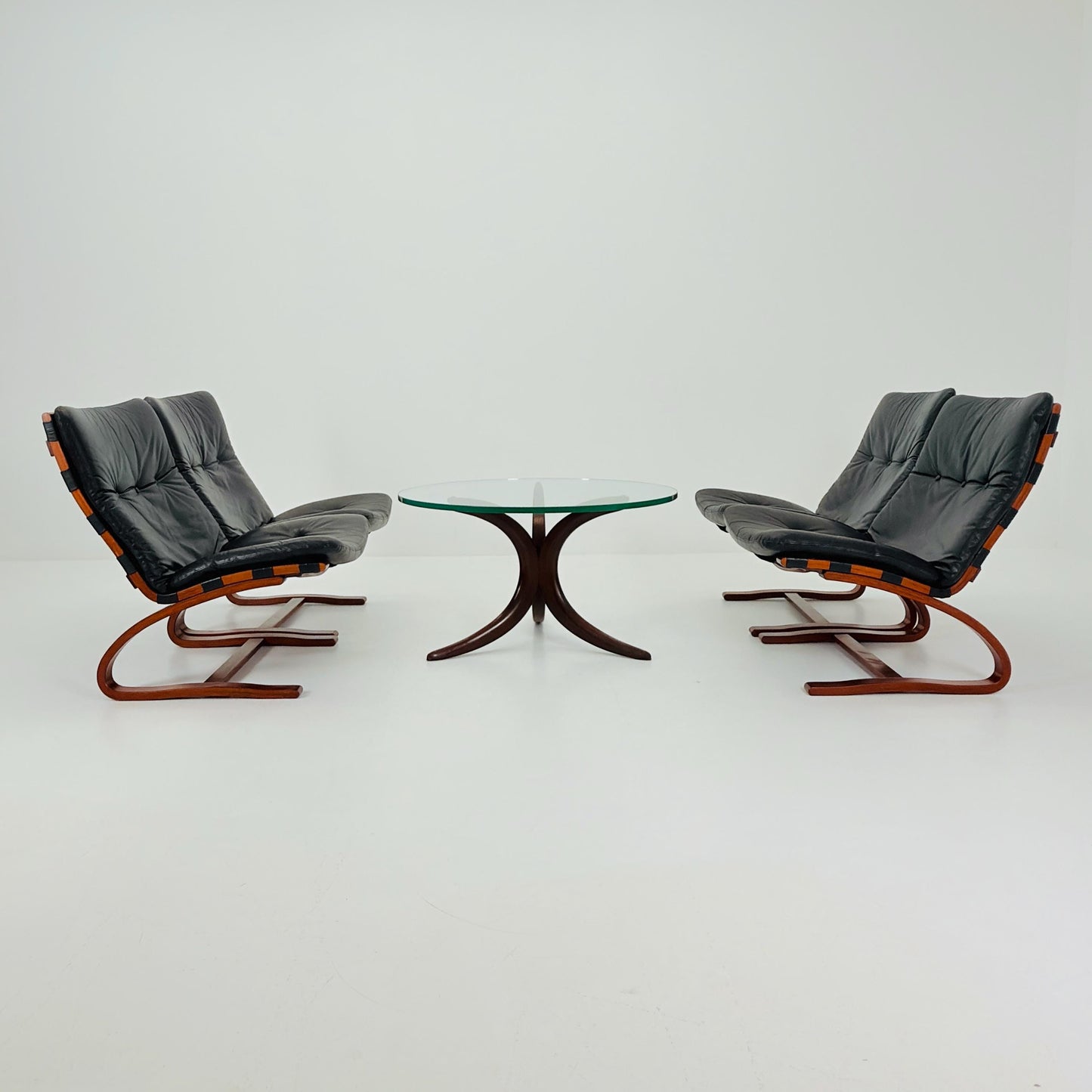1of 4 Mid century Kangu Lounge Chairs by Elsa Solheim and Nordahl Solheim for Rybo 1970s