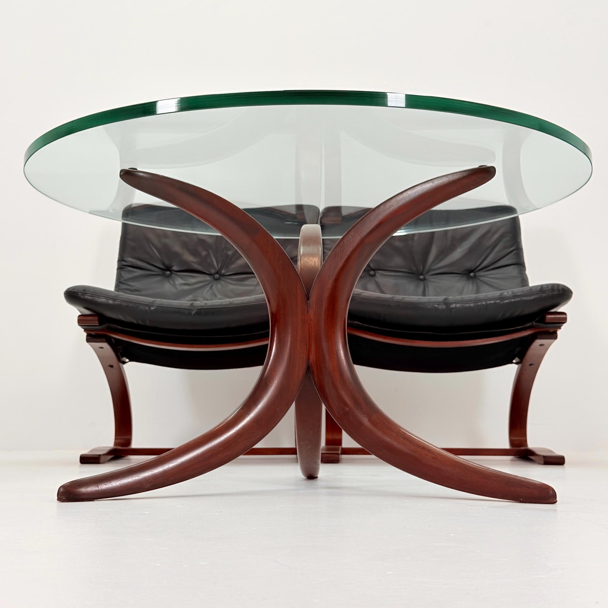 1of 4 Mid century Kangu Lounge Chairs by Elsa Solheim and Nordahl Solheim for Rybo 1970s