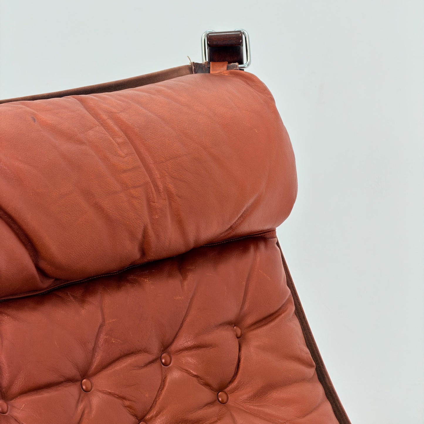 Mid century Falcon Lounge chair and footstool by Sigurd Ressell for Vatne Møbler, 1970s, set of 2