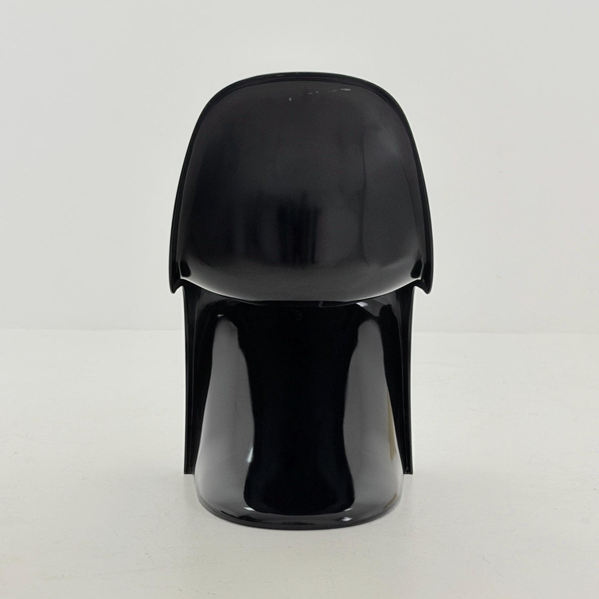 Mid century iconic black Space Age chair by Verner Panton for Fehlbaum production , 1970s Germany
