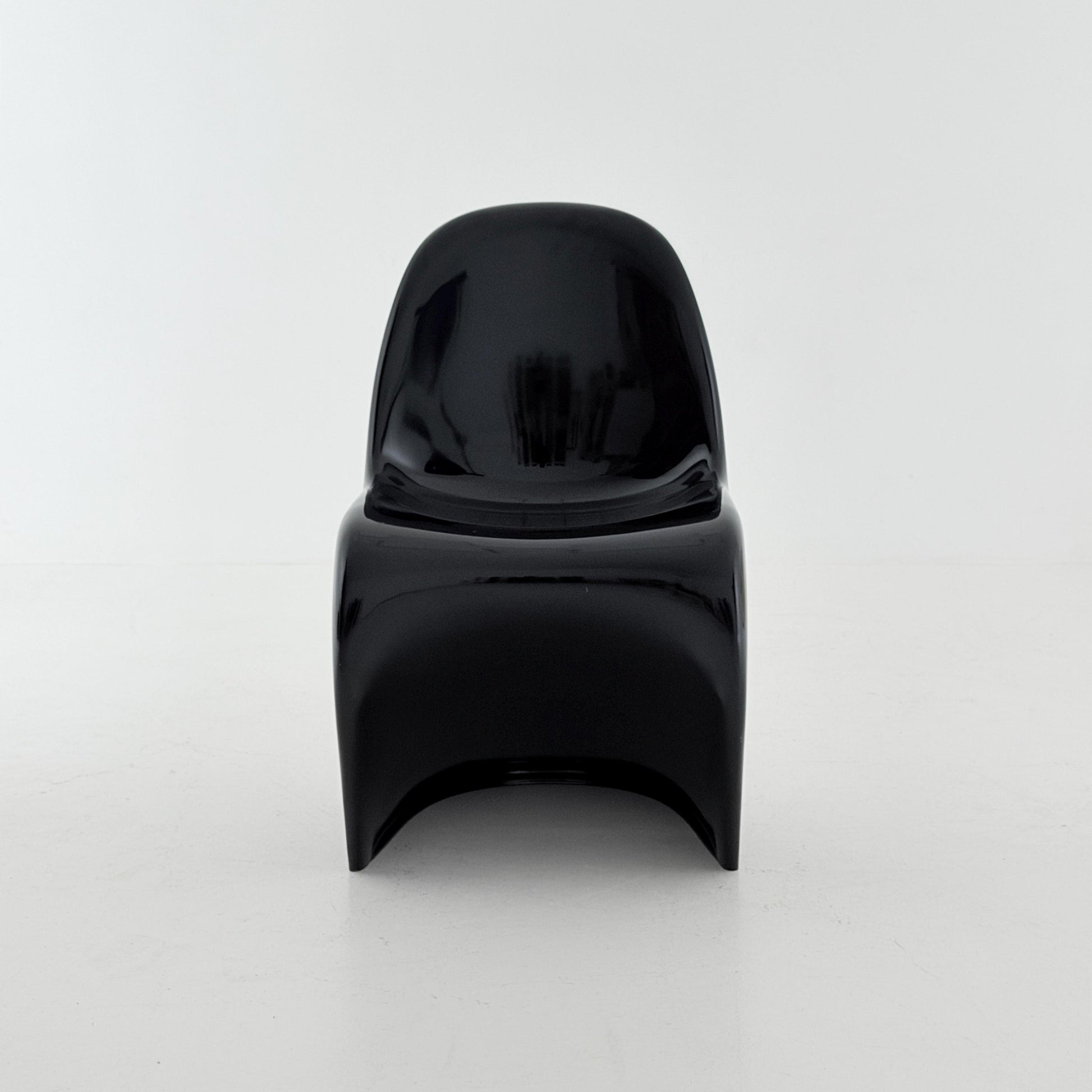 Mid century iconic black Space Age chair by Verner Panton for Fehlbaum production , 1970s Germany