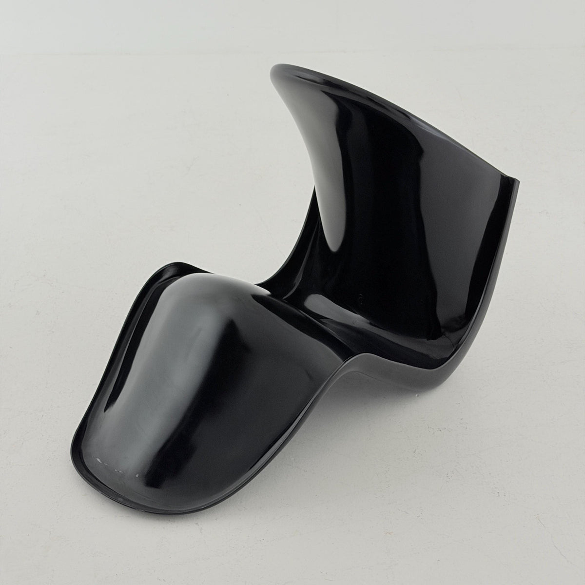 Mid century iconic black Space Age chair by Verner Panton for Fehlbaum production , 1970s Germany