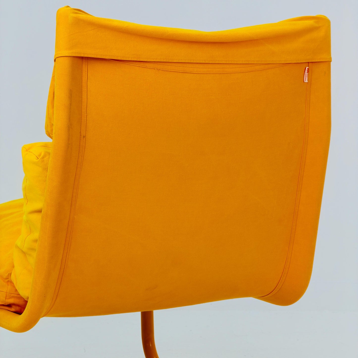 1 of 2 Space age yellow Stuns lounge chairs by Jan Dranger & Johan Huldt for Innovator Sweden 1970s