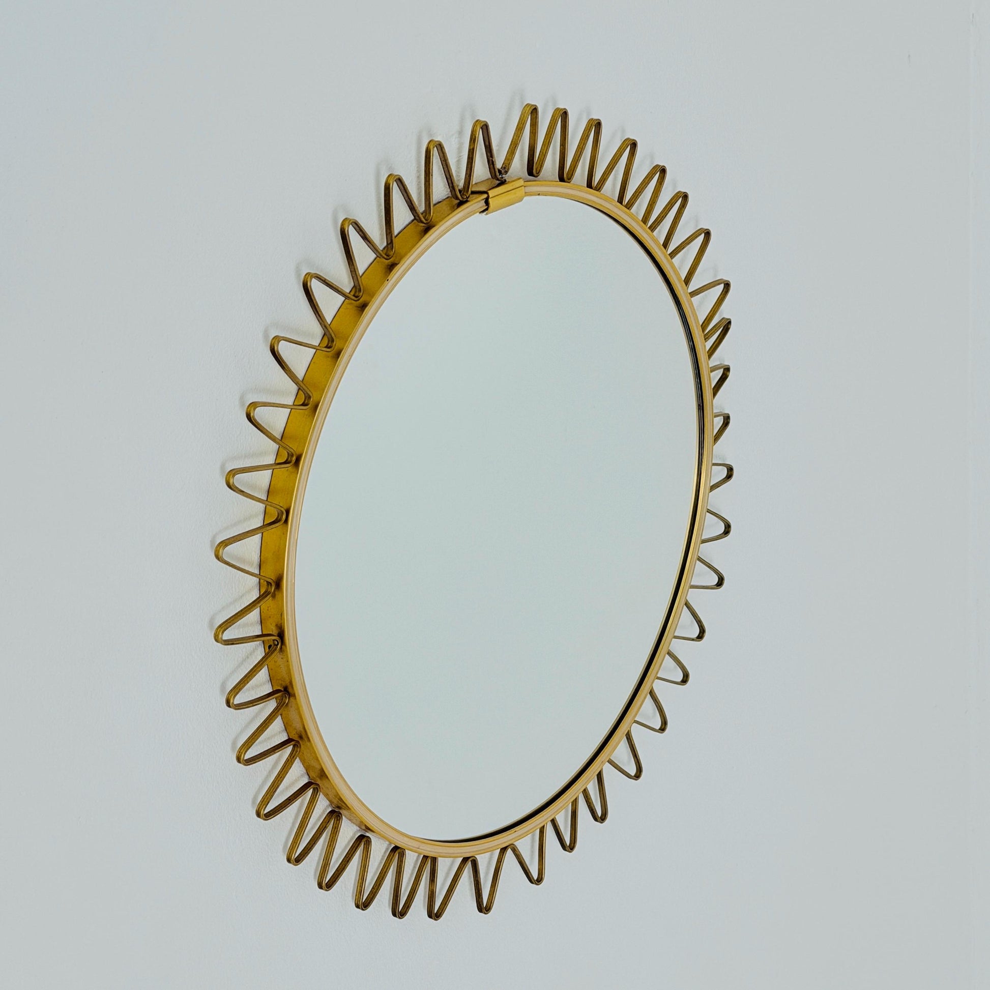 Mid-Century Modern Sunburst Wall Mirror, Germany 1960s