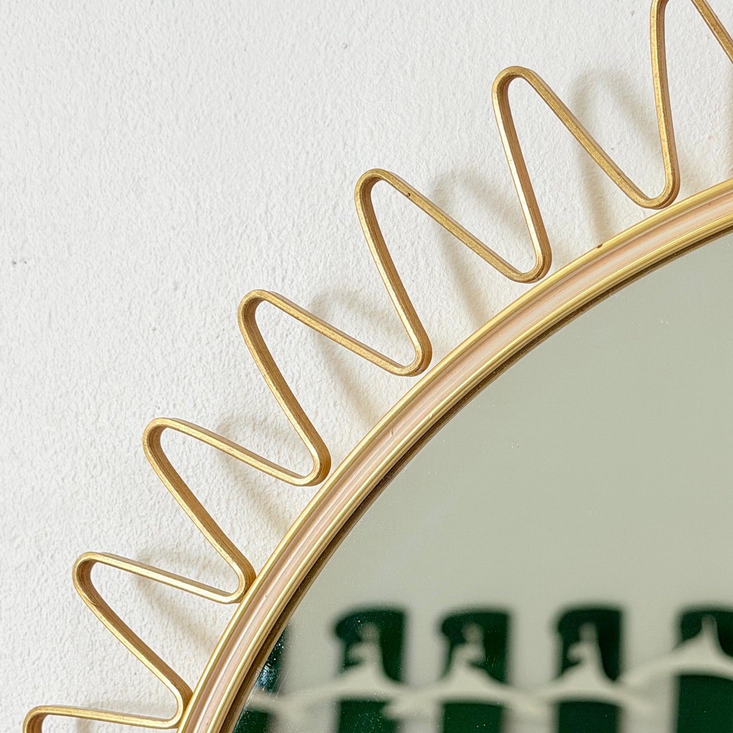 Mid-Century Modern Sunburst Wall Mirror, Germany 1960s