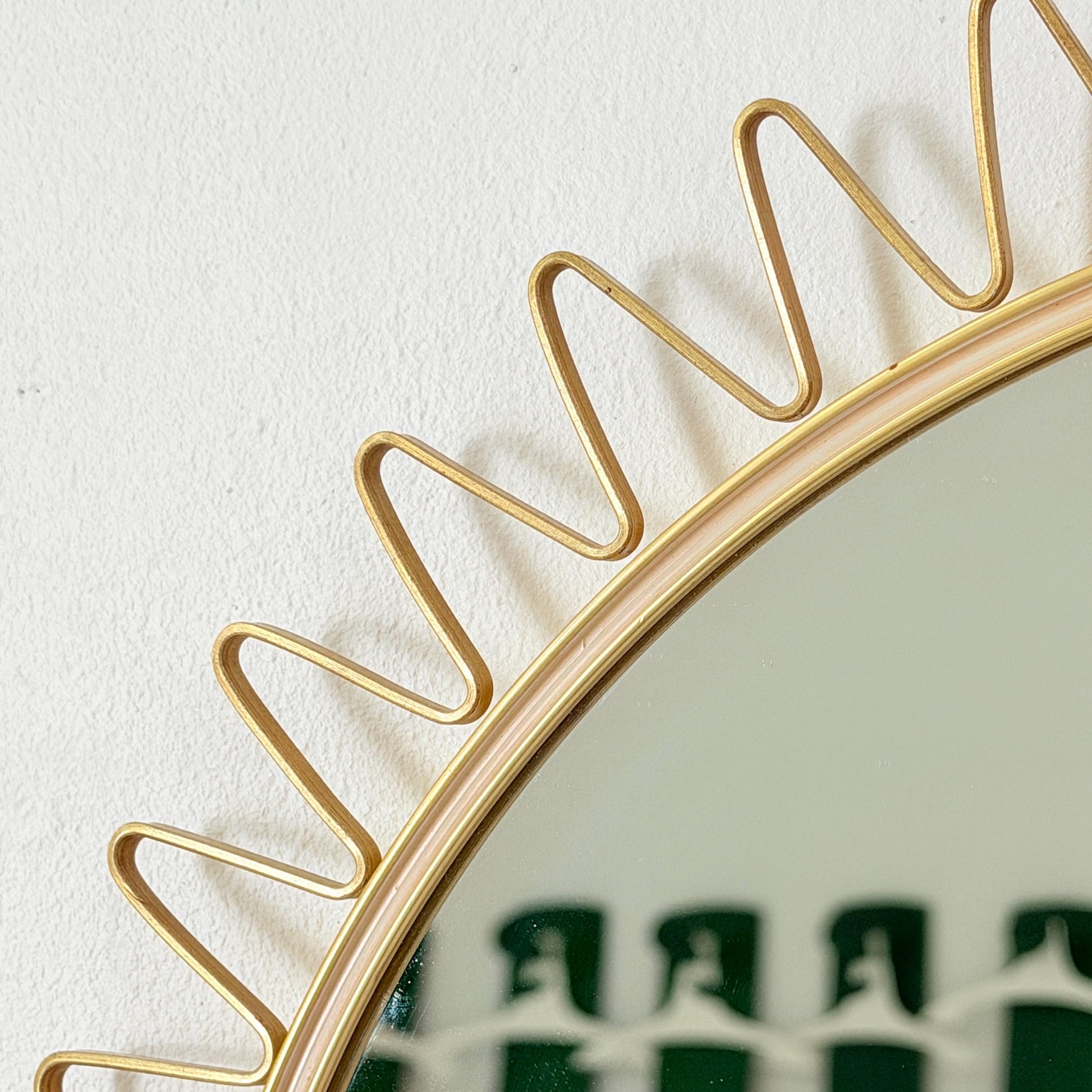 Mid-Century Modern Sunburst Wall Mirror, Germany 1960s